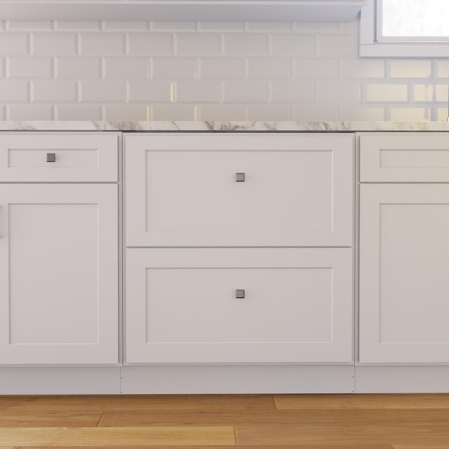 Modern White Shaker 10x10 RTA Kitchen