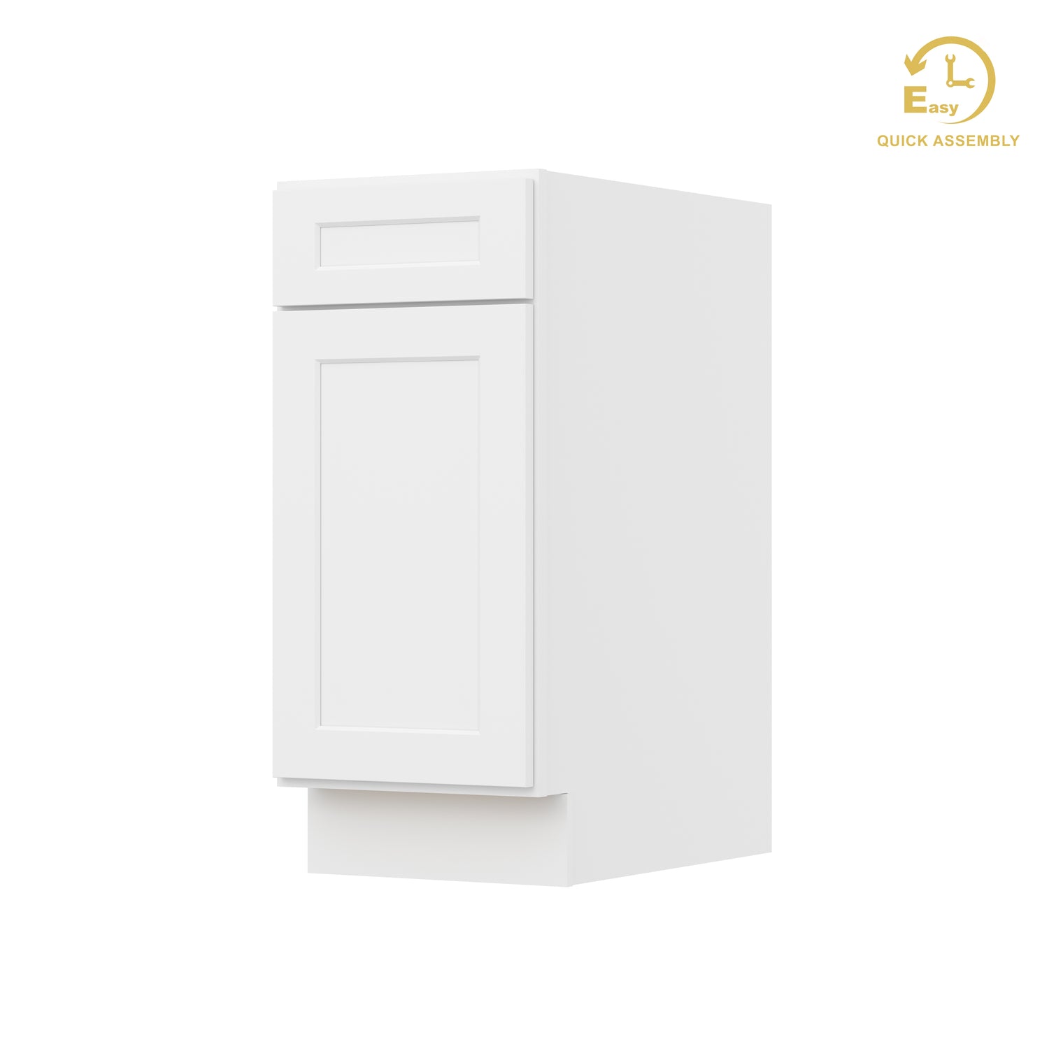 B15 Shaker White Single Door Base Cabinet