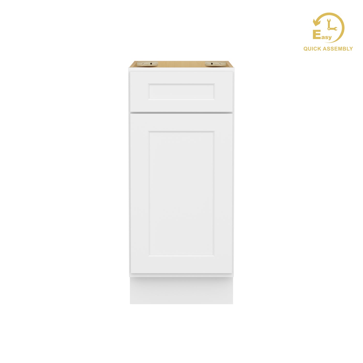 B15 Shaker White Single Door Base Cabinet