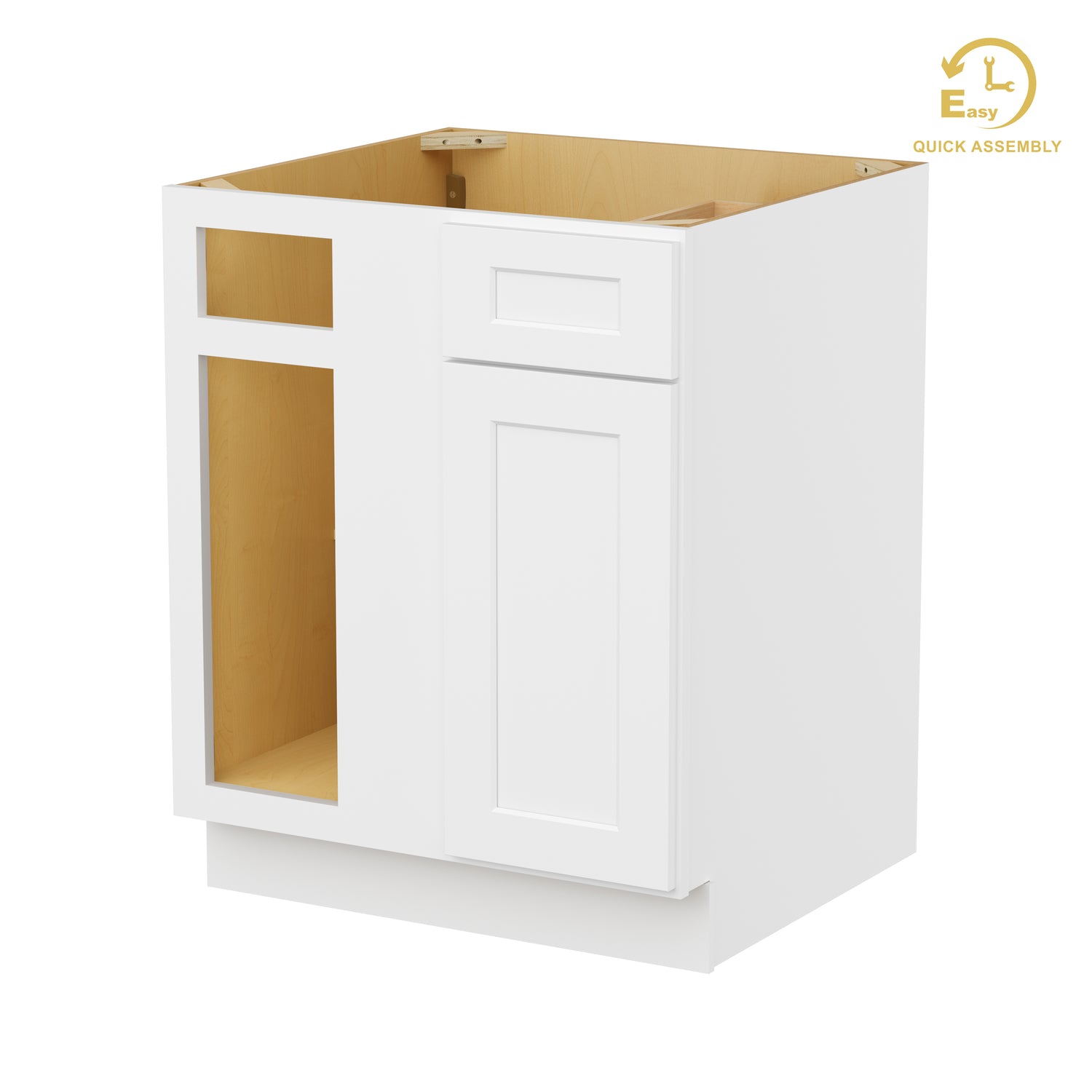 BBC36 Shaker White Base Blind Corner Cabinet