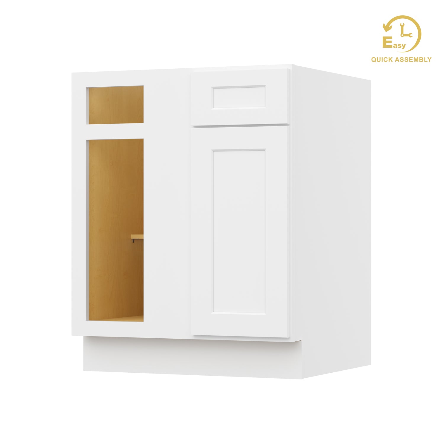 BBC36 Shaker White Base Blind Corner Cabinet
