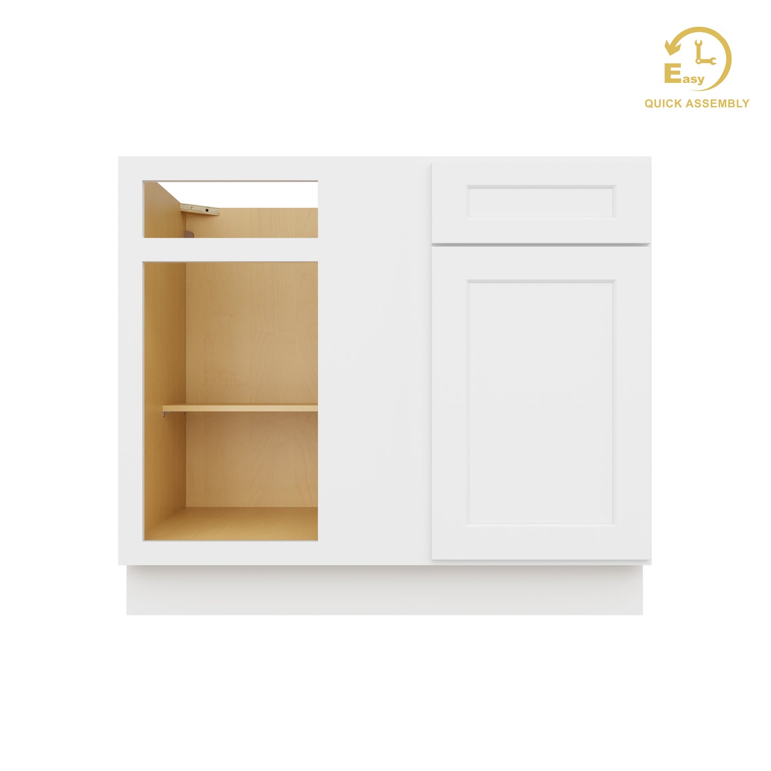 BBC42 Shaker White Base Blind Corner Cabinet