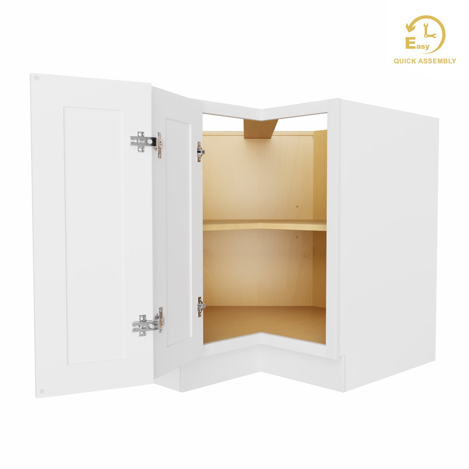 BER36 Shaker White Base Easy Reach Cabinet