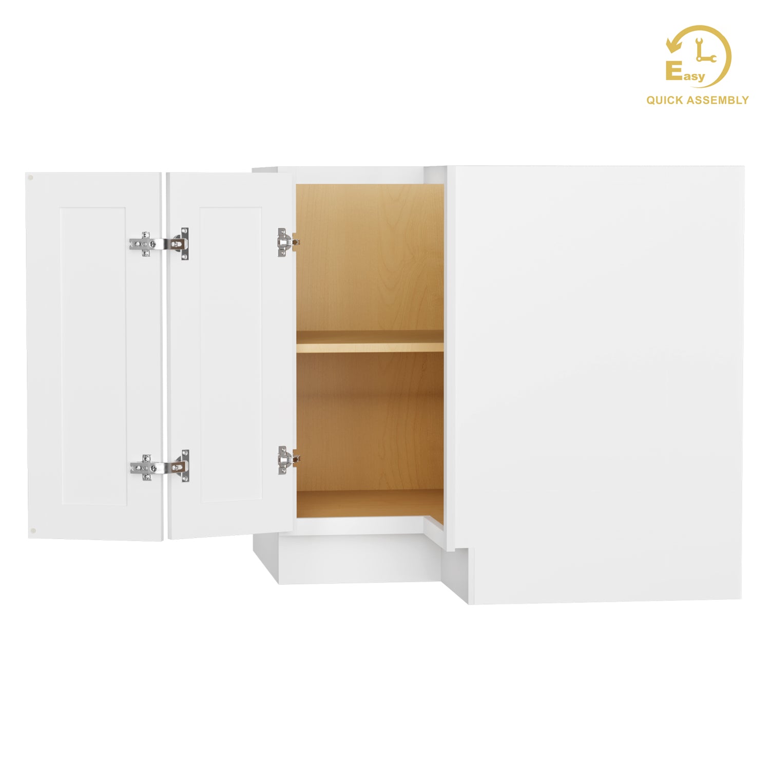 BER36 Shaker White Base Easy Reach Cabinet