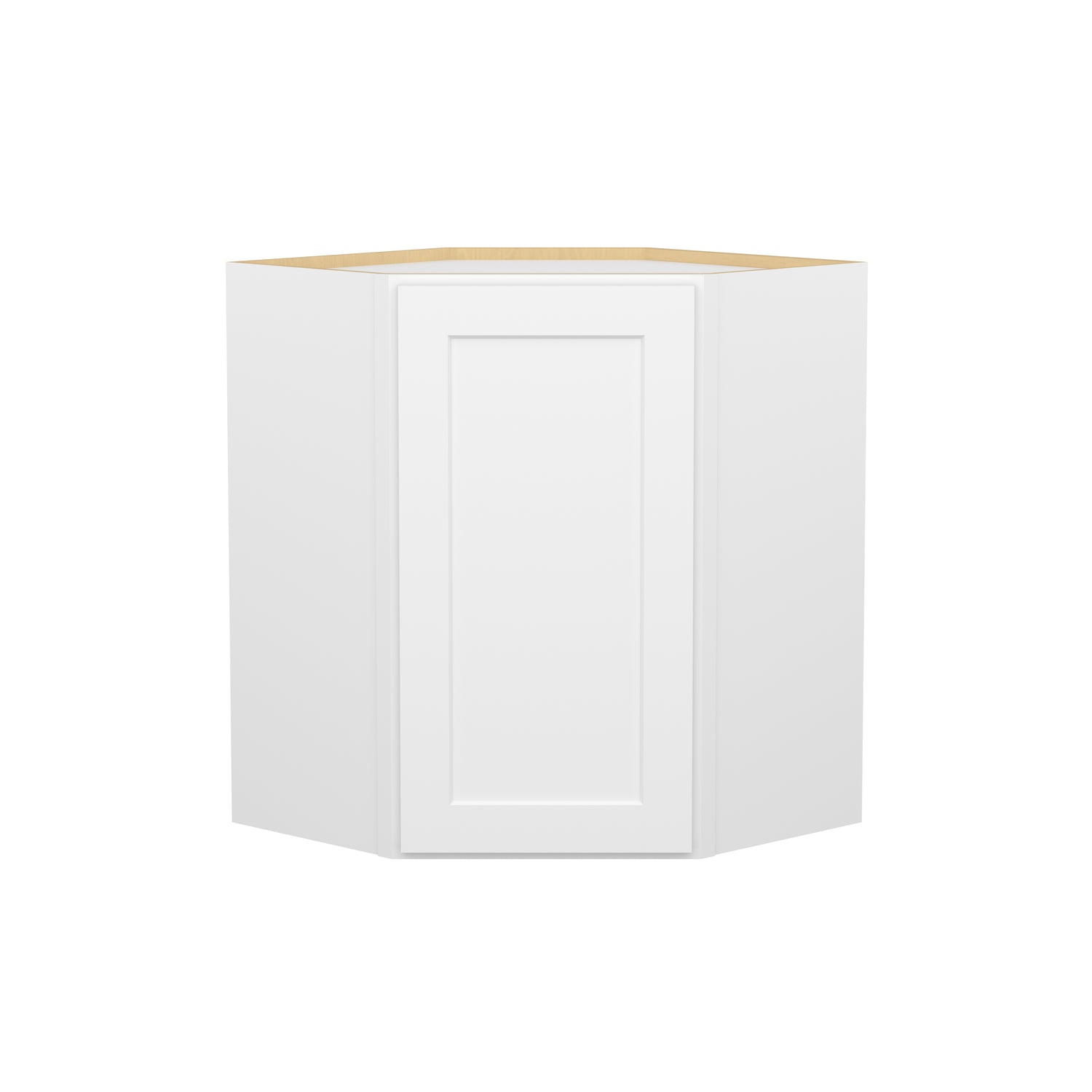 DCW2430 Shaker White Wall Diagonal Corner Cabinet