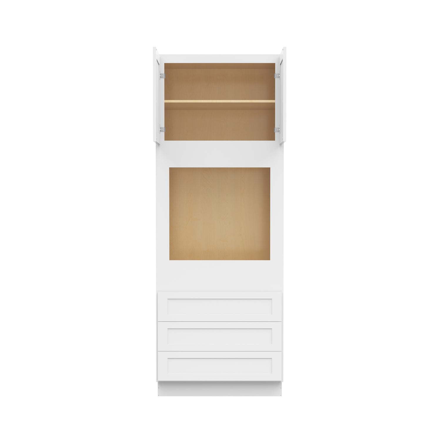 O339024 Shaker White Universal Oven Cabinet