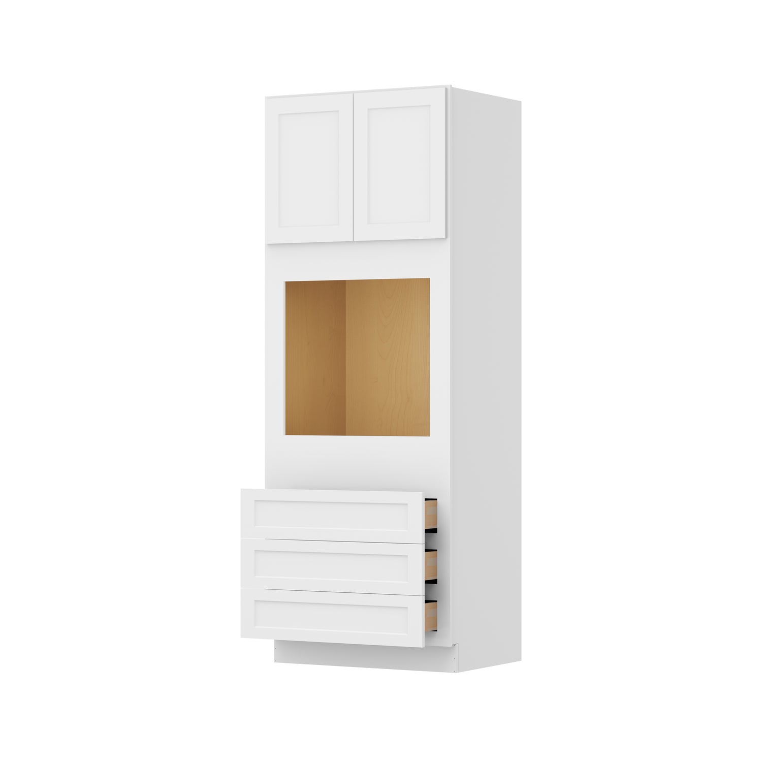 O339024 Shaker White Universal Oven Cabinet