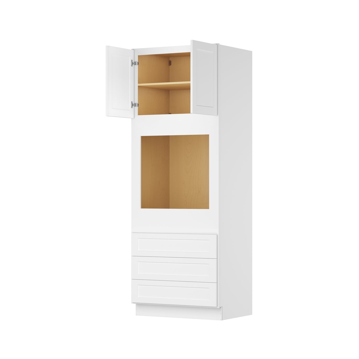 O339024 Shaker White Universal Oven Cabinet