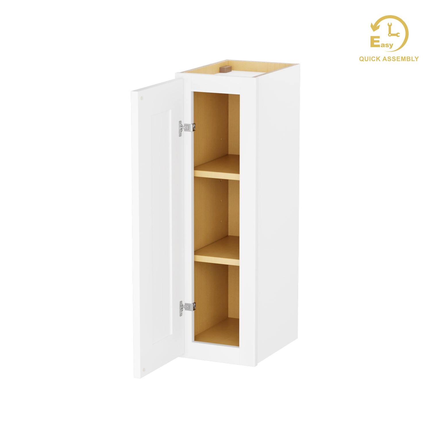 W0930 Shaker White Single Door Wall Cabinet
