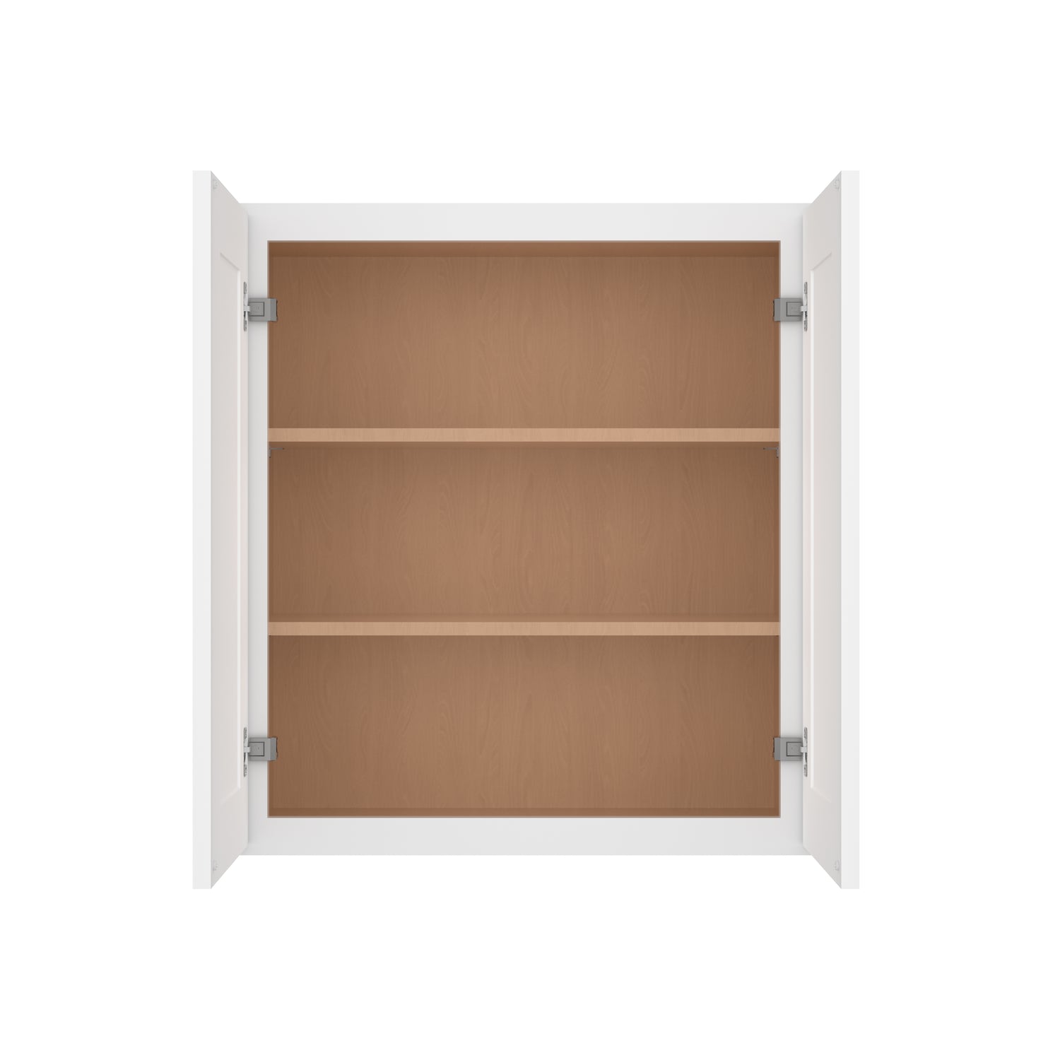 W2730 Shaker White Double Door Wall Cabinet