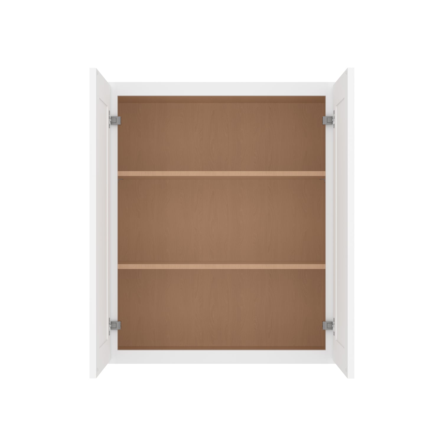 W3036 Shaker White Double Door Wall Cabinet