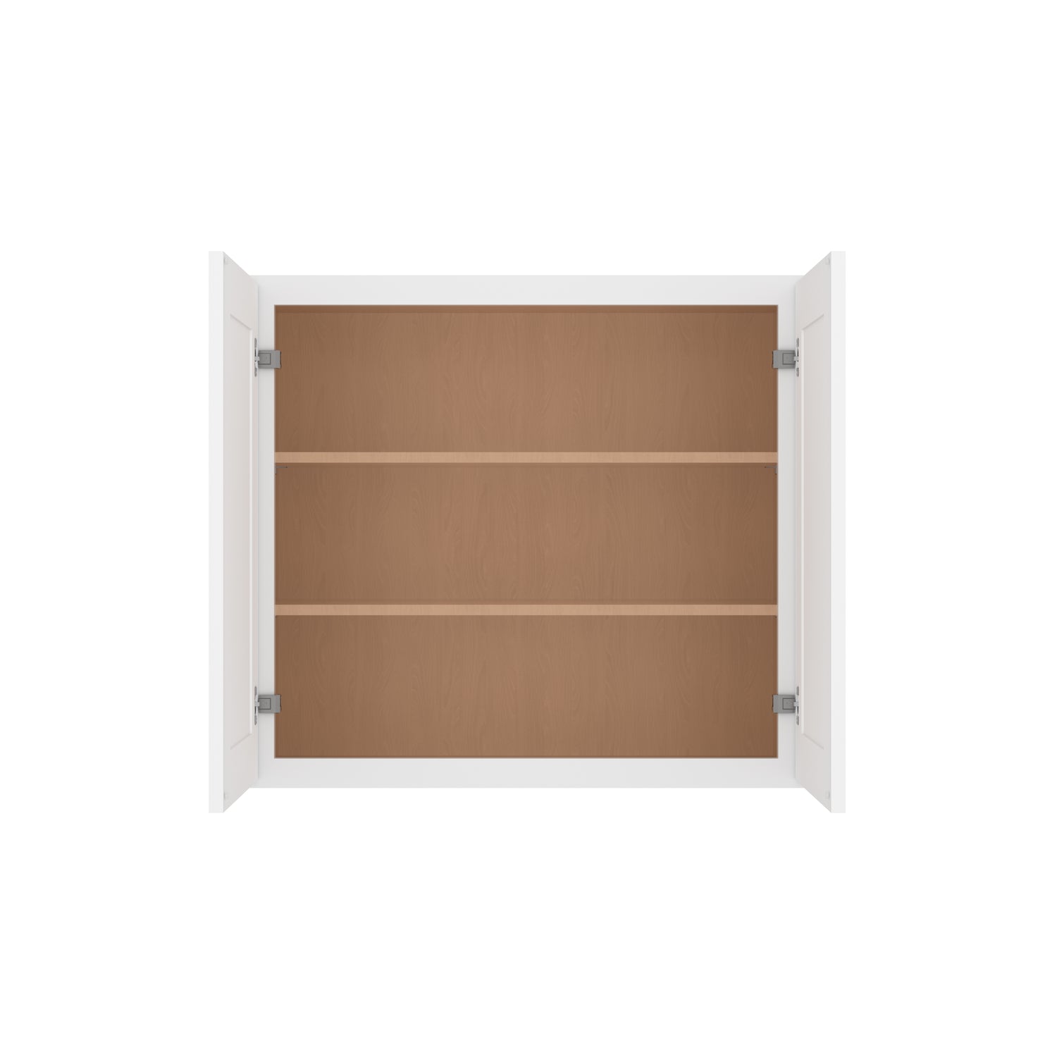 W3330 Shaker White Double Door Wall Cabinet