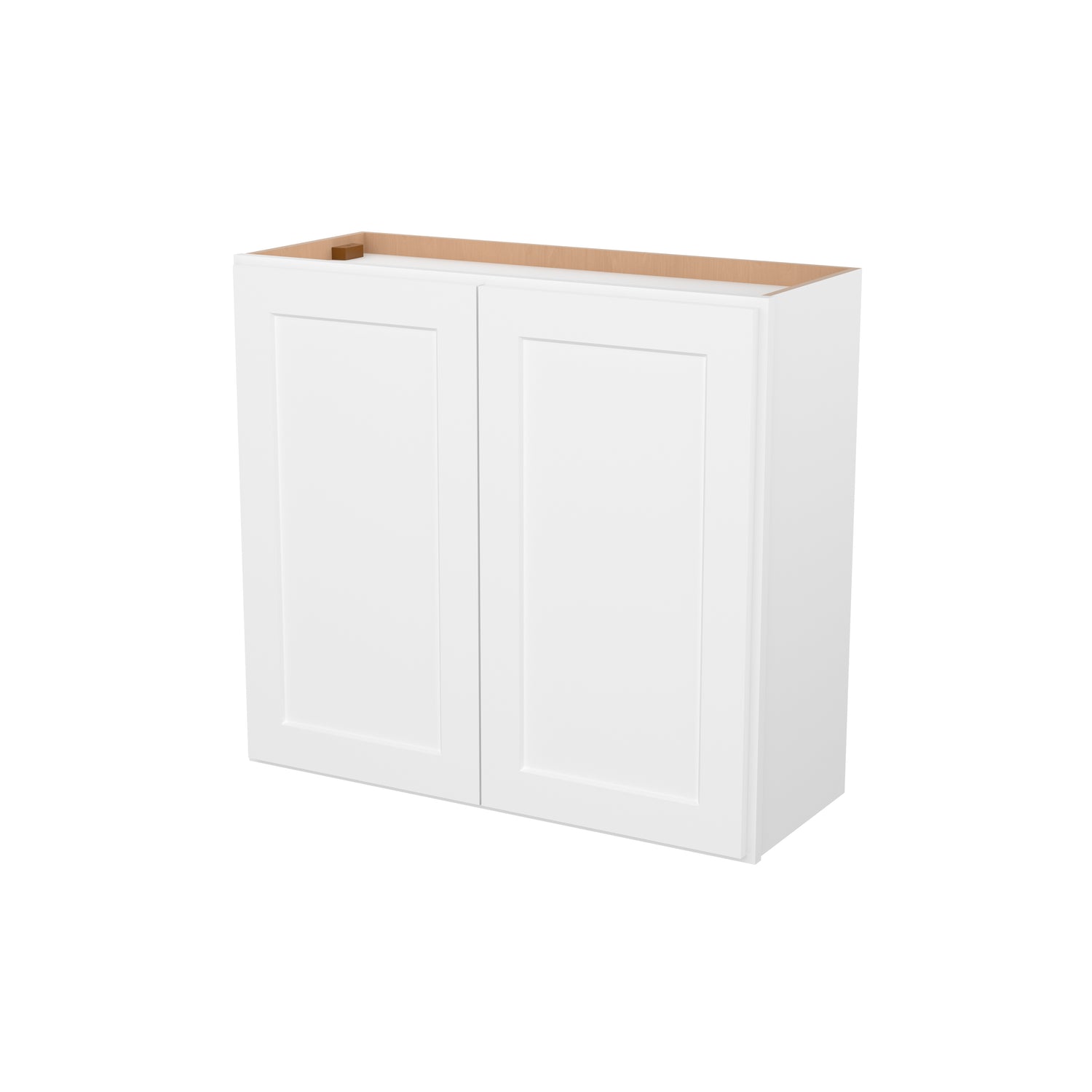W3330 Shaker White Double Door Wall Cabinet