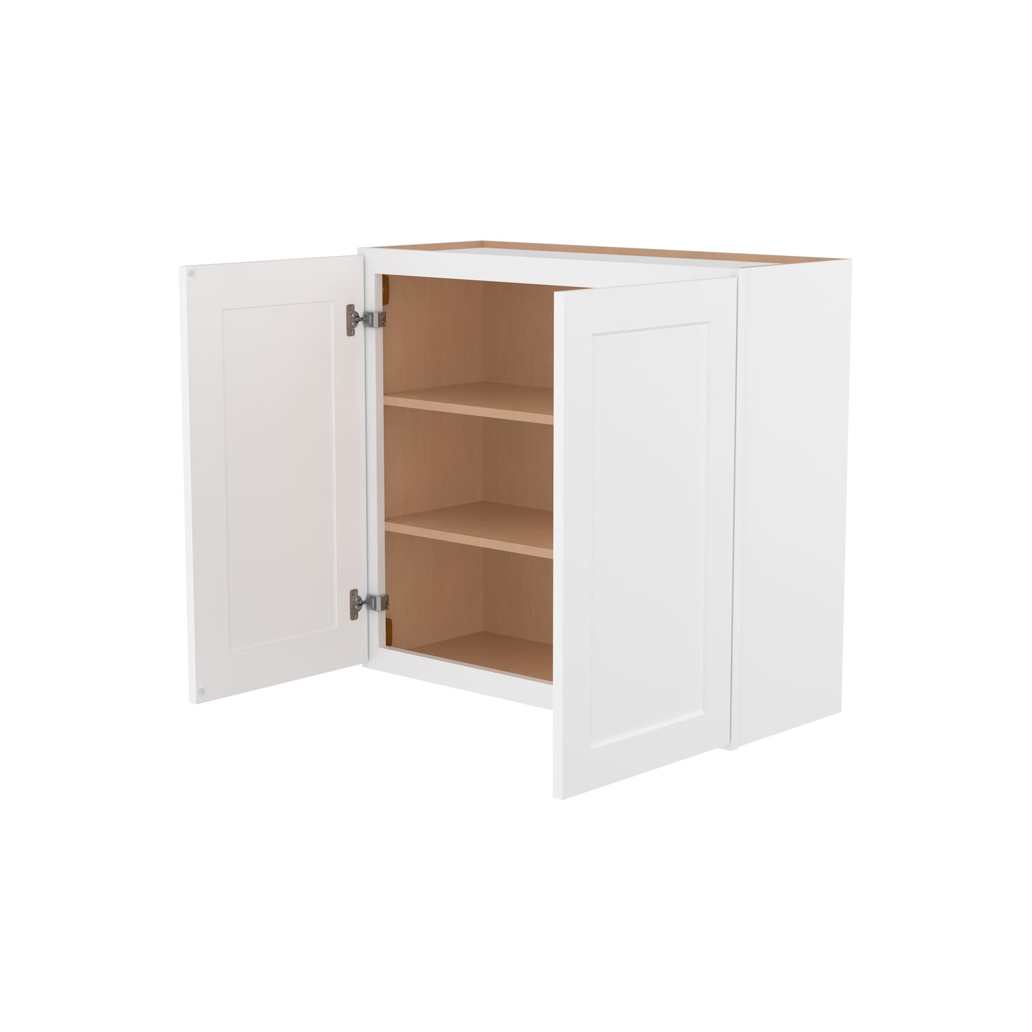 W3330 Shaker White Double Door Wall Cabinet