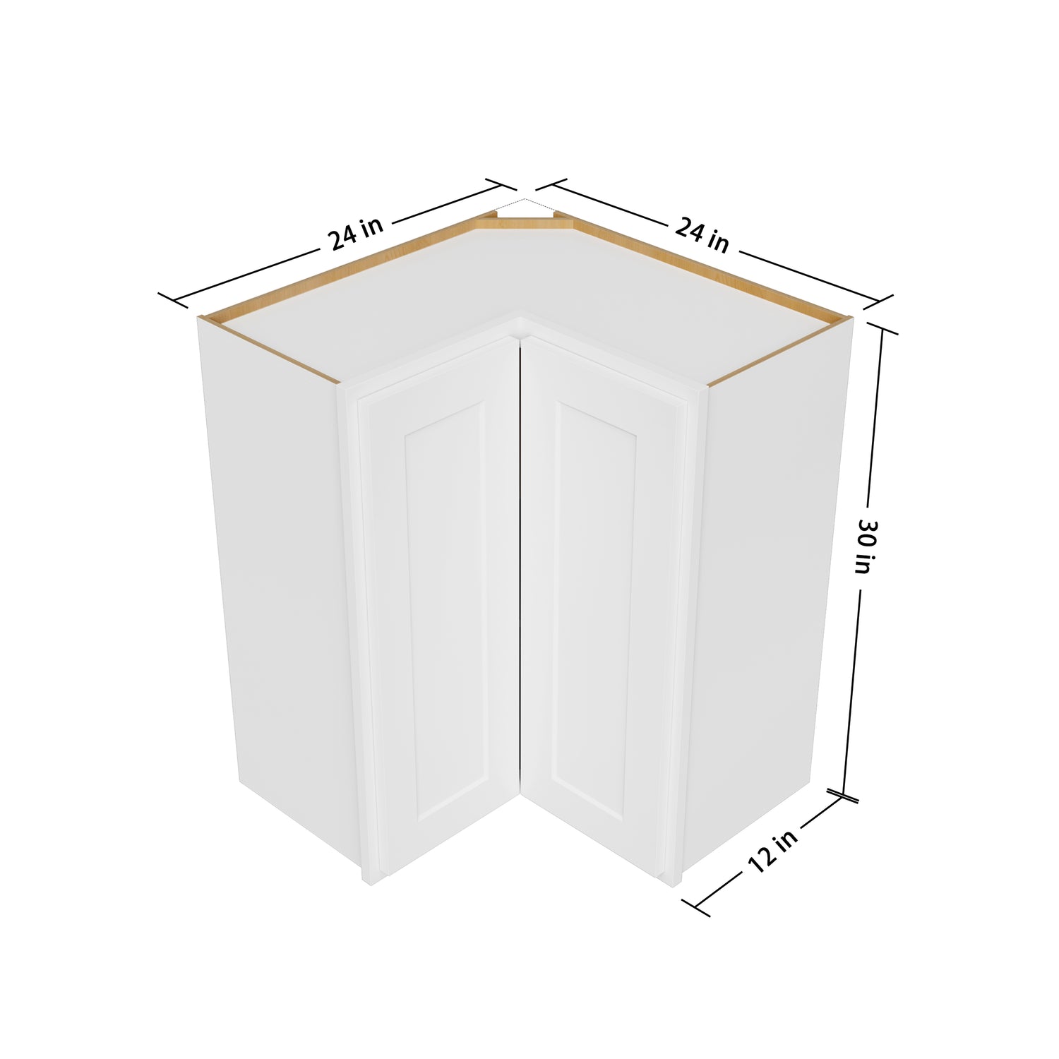 WER2430 Shaker White Wall Easy Reach Cabinet