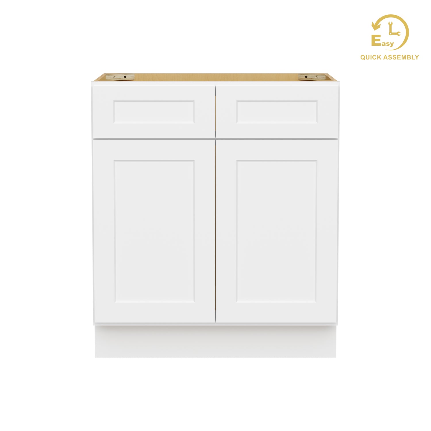 VS30 Shaker White Vanity Sink Base Cabinet