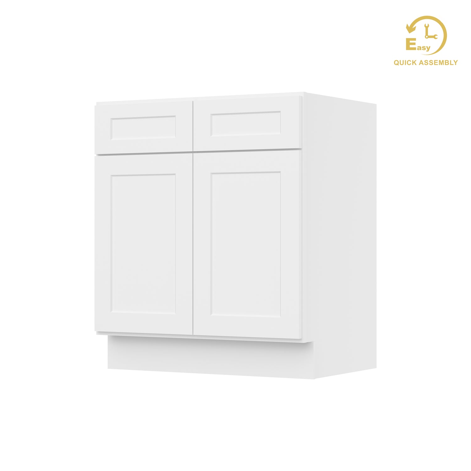 VS30 Shaker White Vanity Sink Base Cabinet