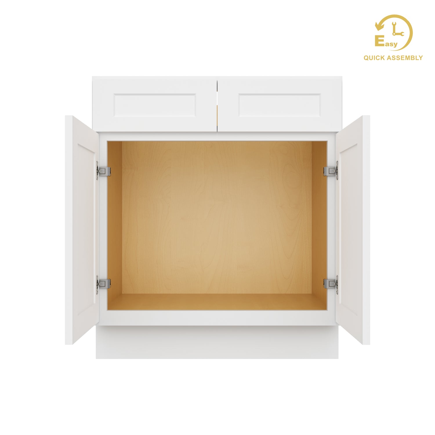 VS30 Shaker White Vanity Sink Base Cabinet