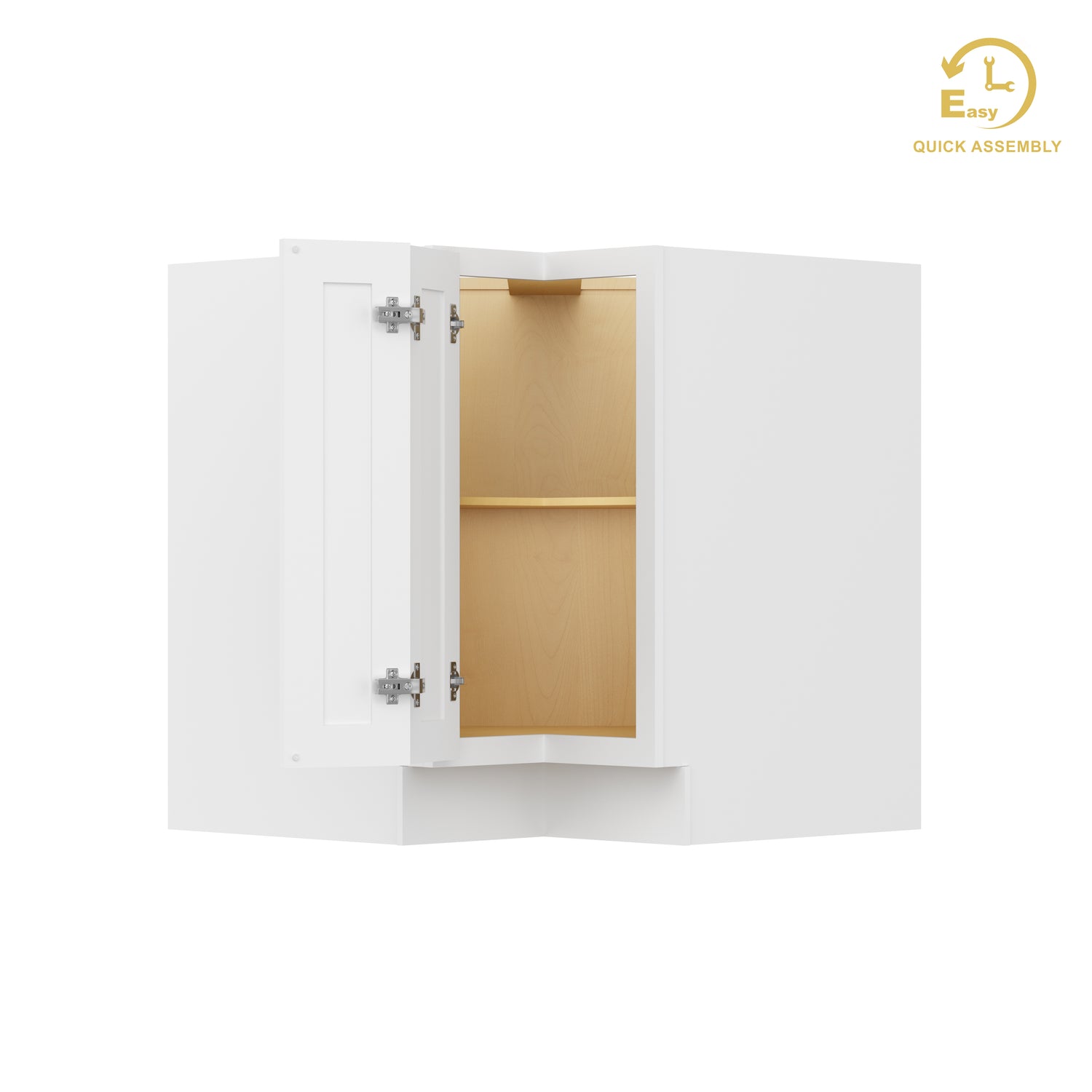BER33 Shaker White Base Easy Reach Cabinet