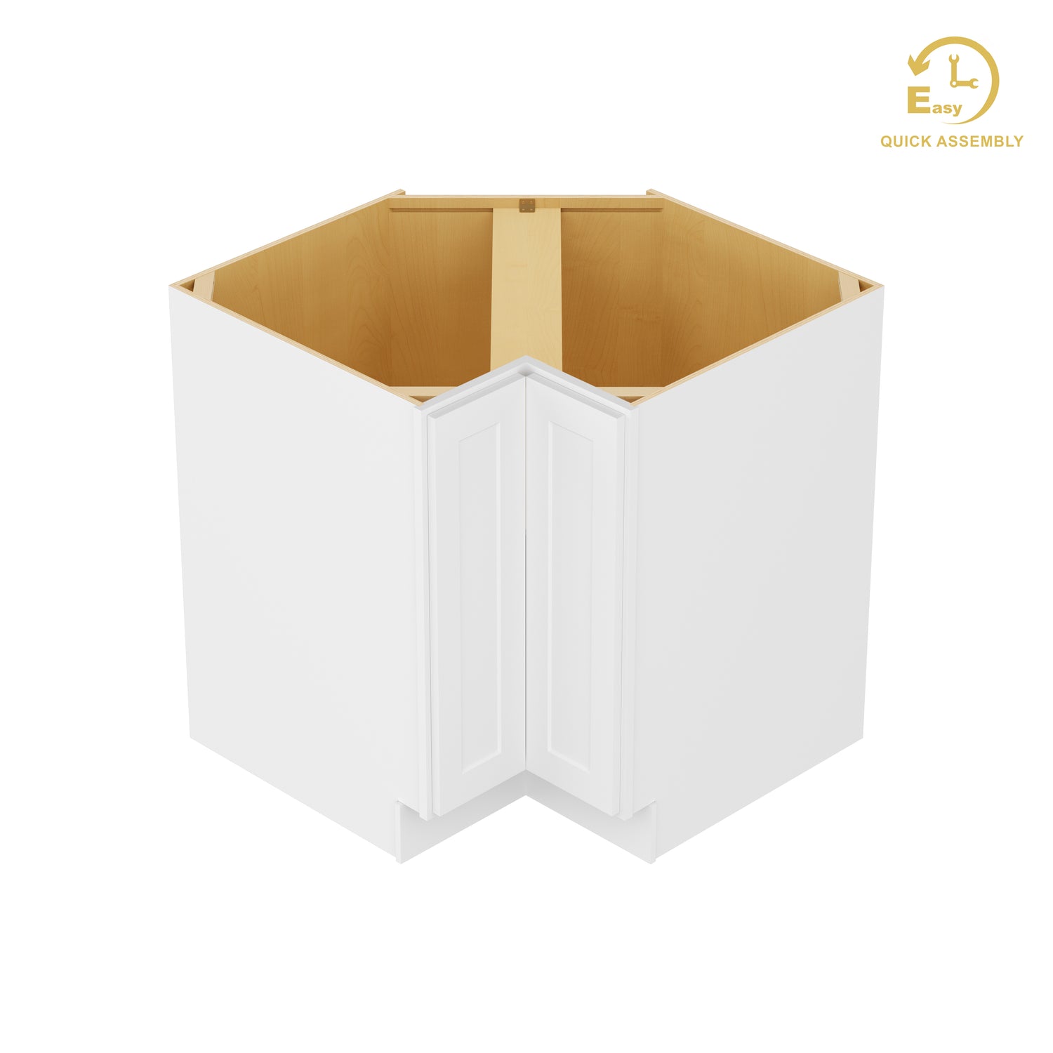BER33 Shaker White Base Easy Reach Cabinet