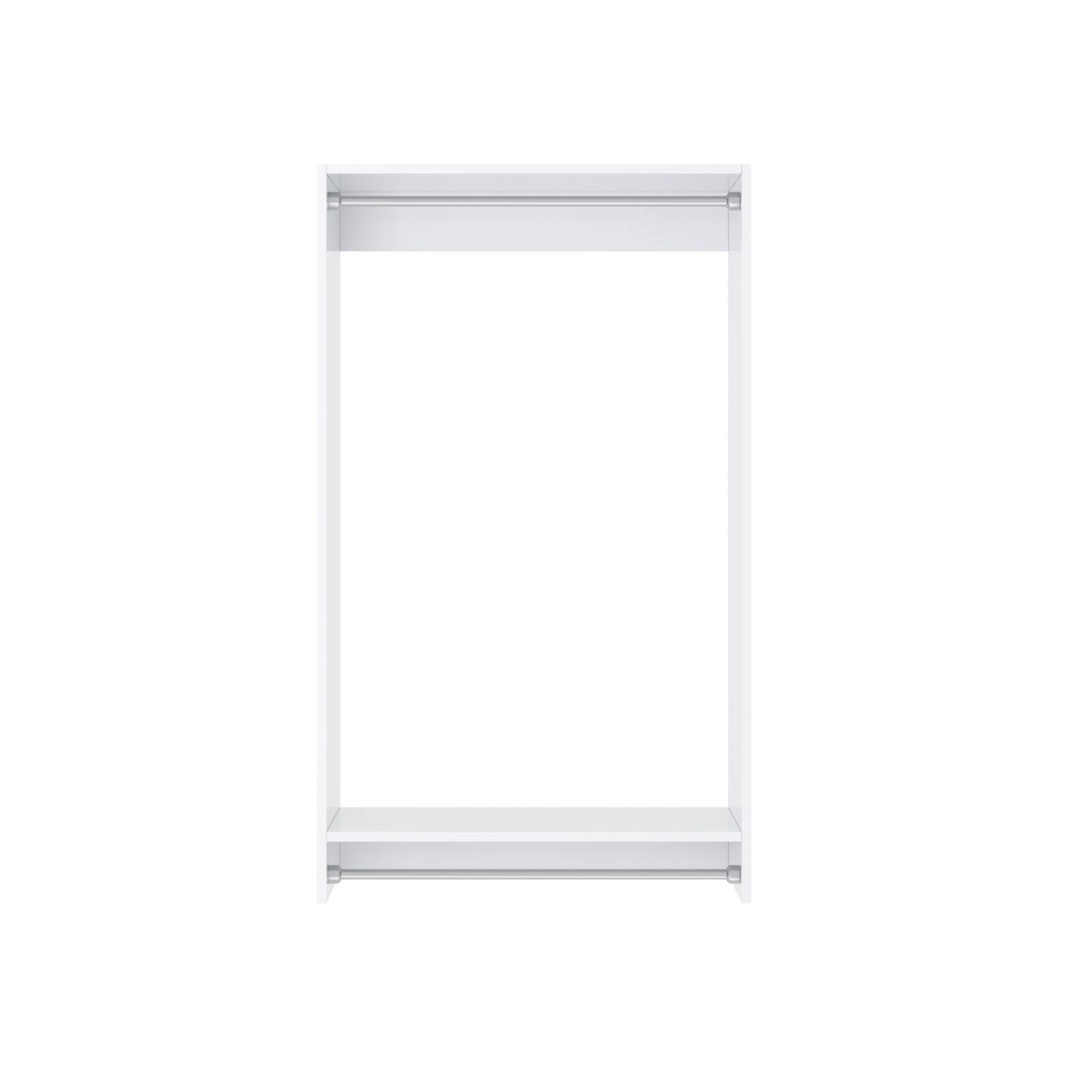 Closet Silo Double Hanging Unit in White