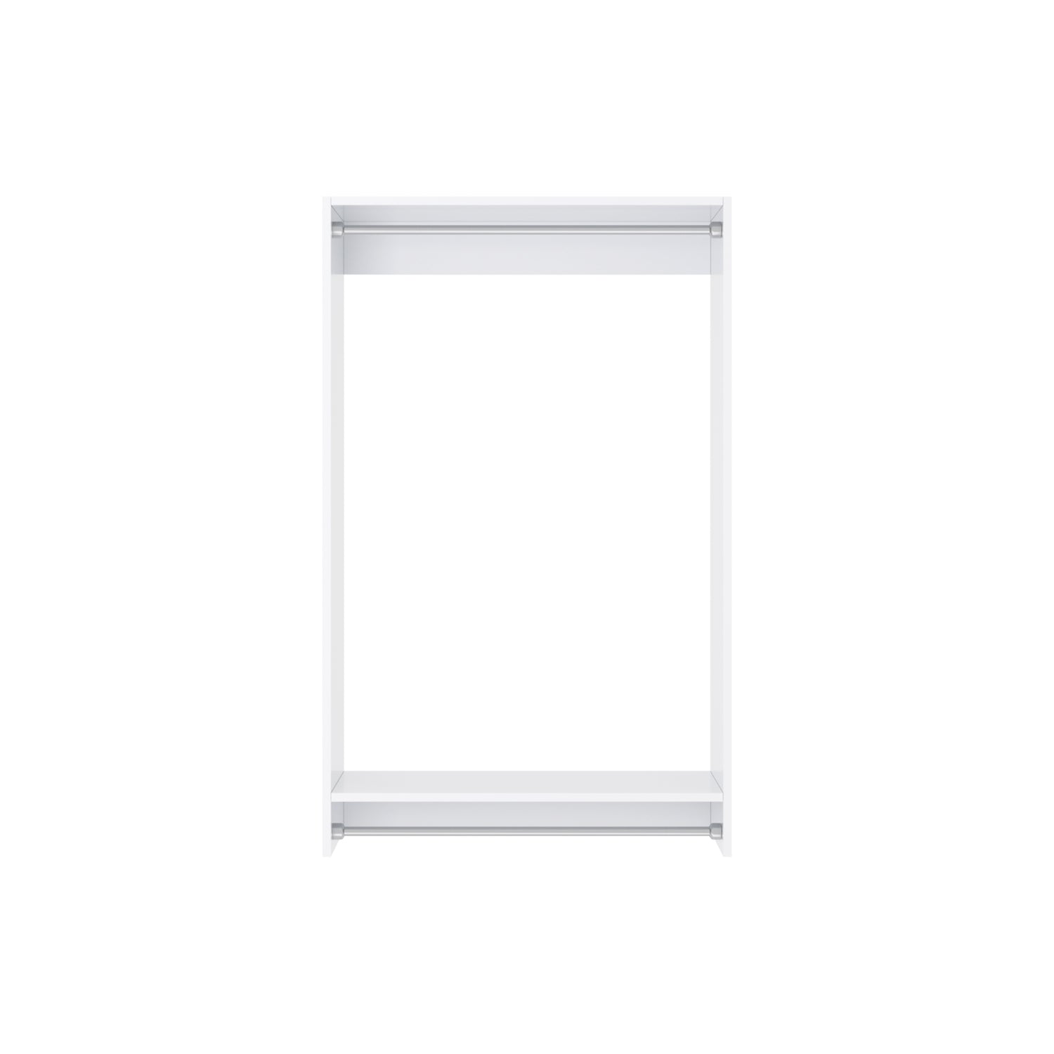 Closet Silo Double Hanging Unit in White