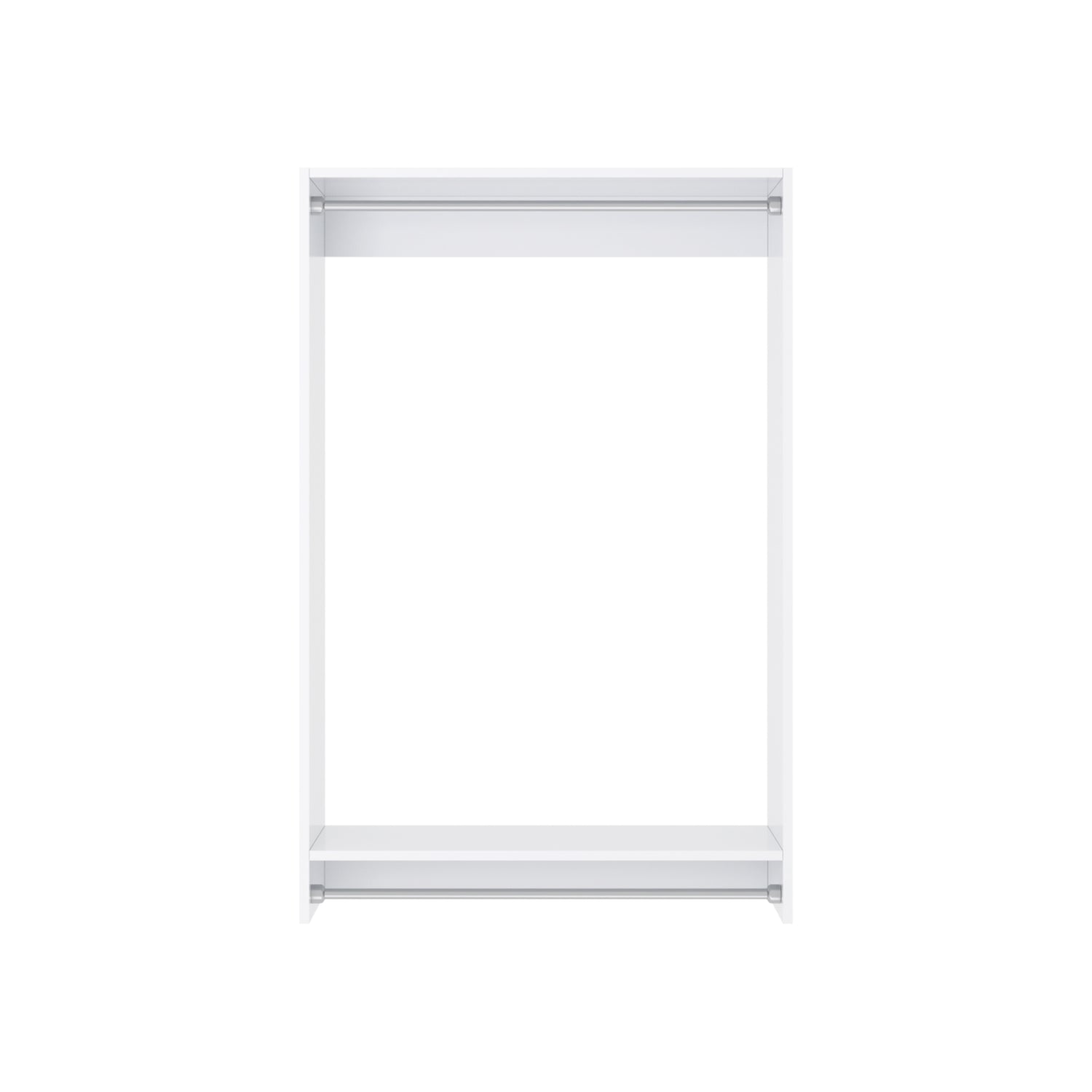 Closet Silo Double Hanging Unit in White