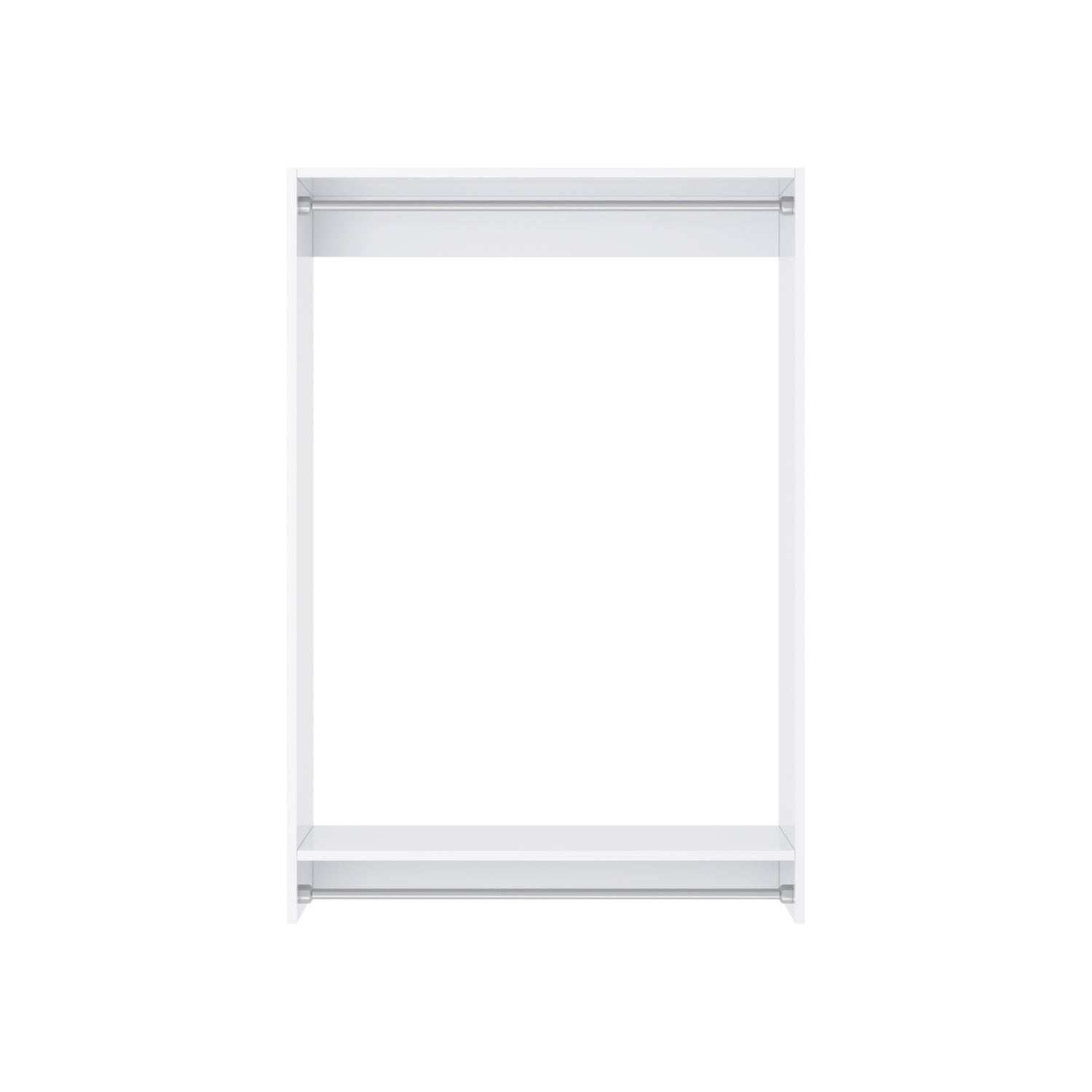 Closet Silo Double Hanging Unit in White
