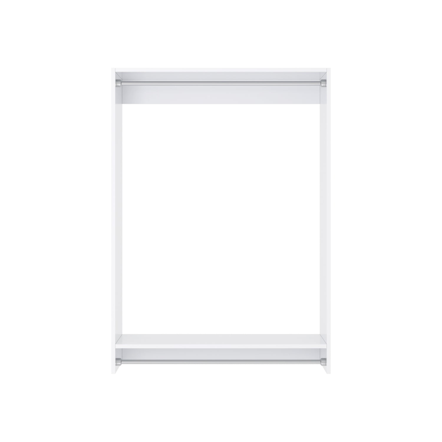 Closet Silo Double Hanging Unit in White