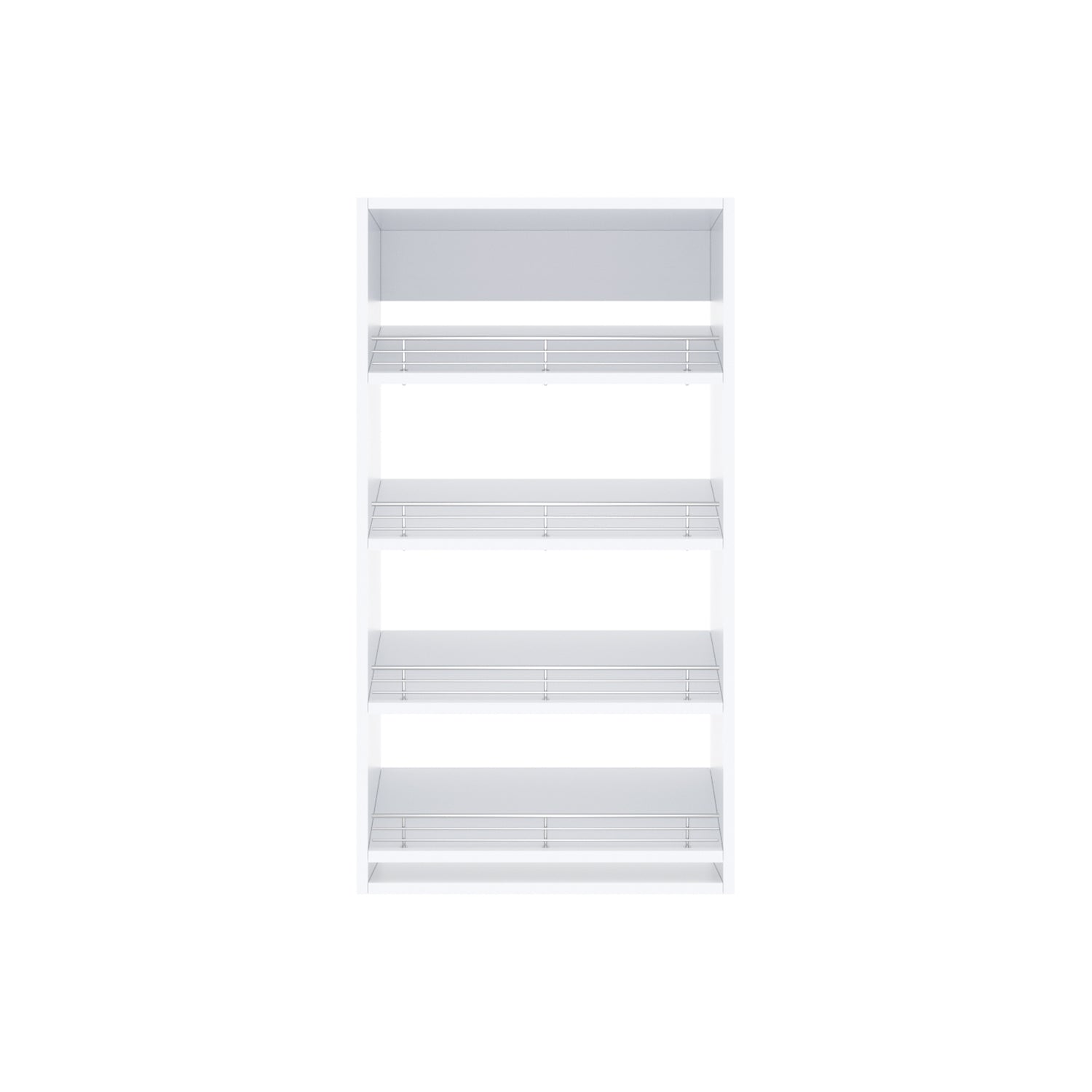 Closets Silo Slanted Shoe Shelf Short Tower Unit in White