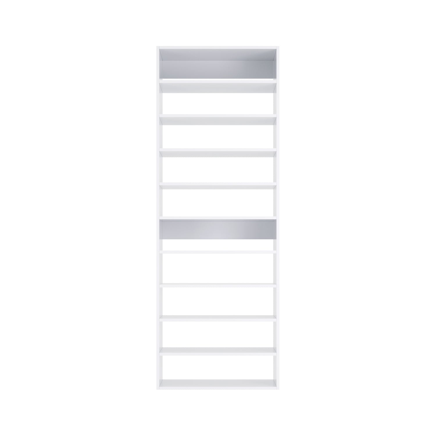 Closet Silo Shoe Shelf Tower Unit in White