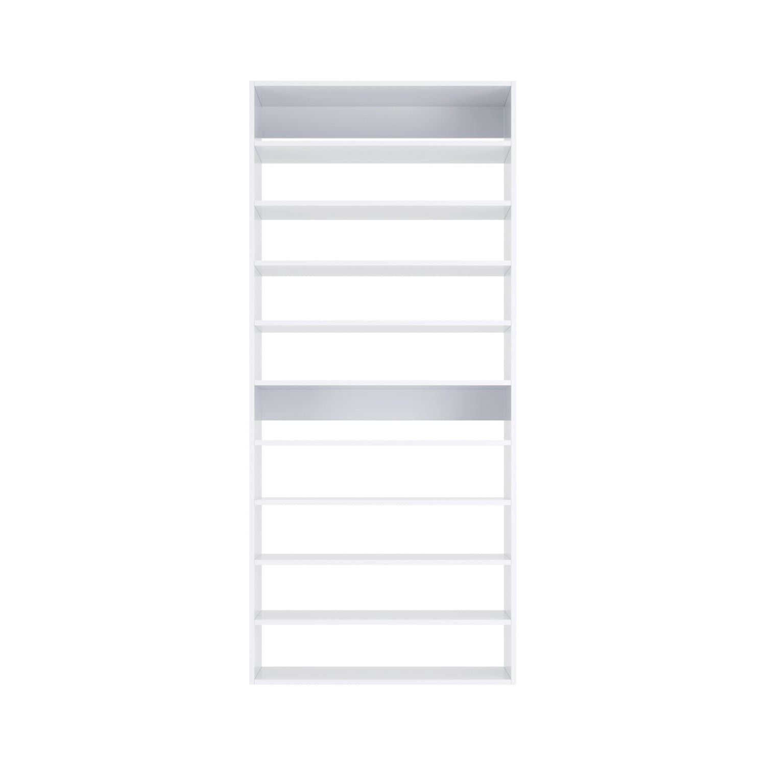 Closet Silo Shoe Shelf Tower Unit in White