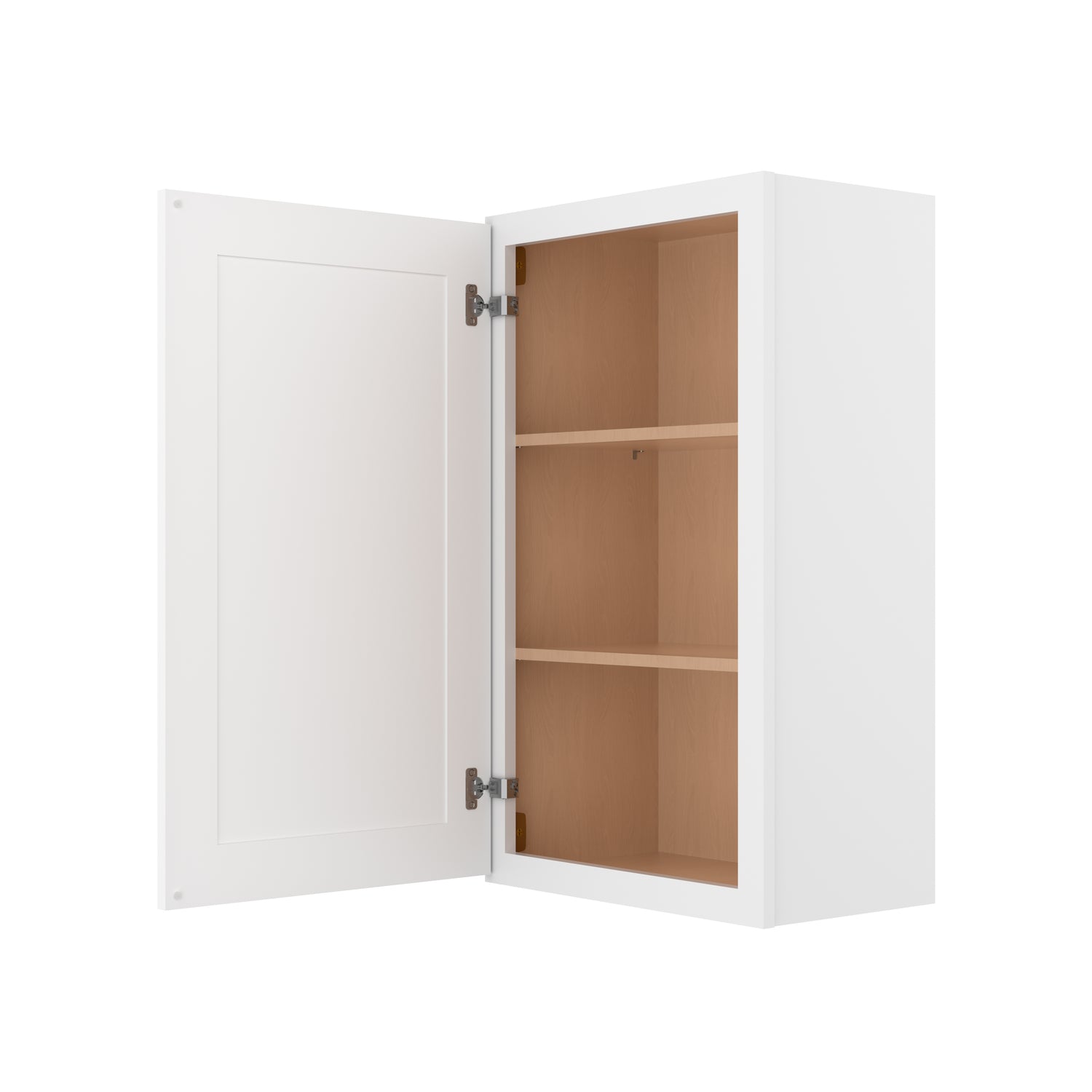 W2136 Shaker White Single Door Wall Cabinet