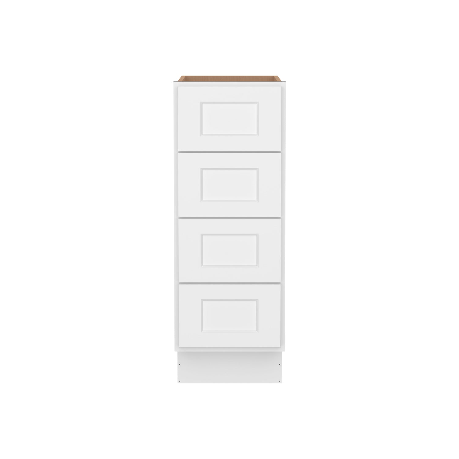 4DB12 Shaker White Four Drawer Base Cabinet