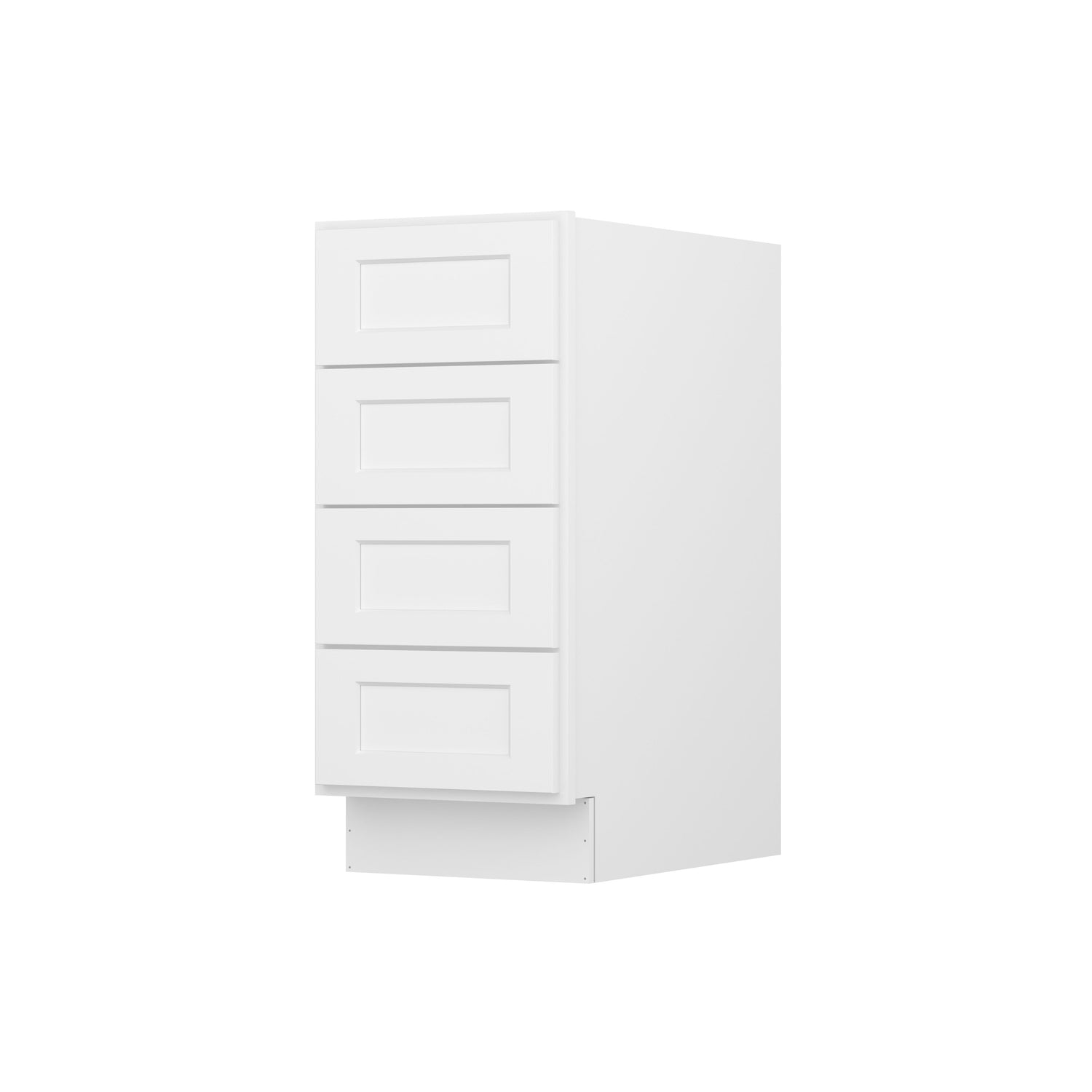 4DB15 Shaker White Four Drawer Base Cabinet