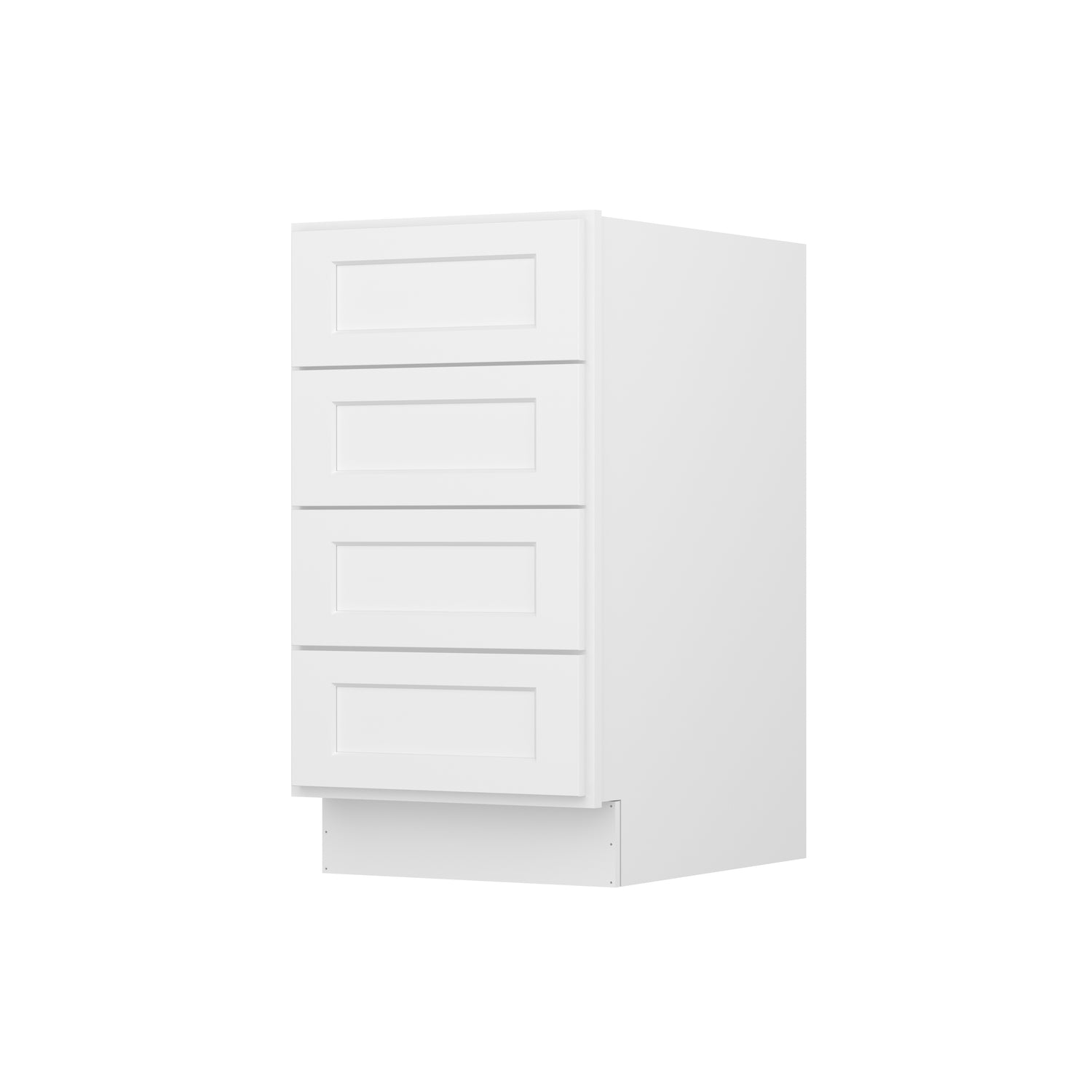 4DB18 Shaker White Four Drawer Base Cabinet