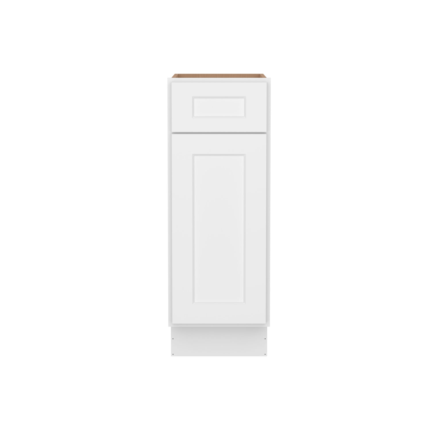 B12 Shaker White Single Door Base Cabinet