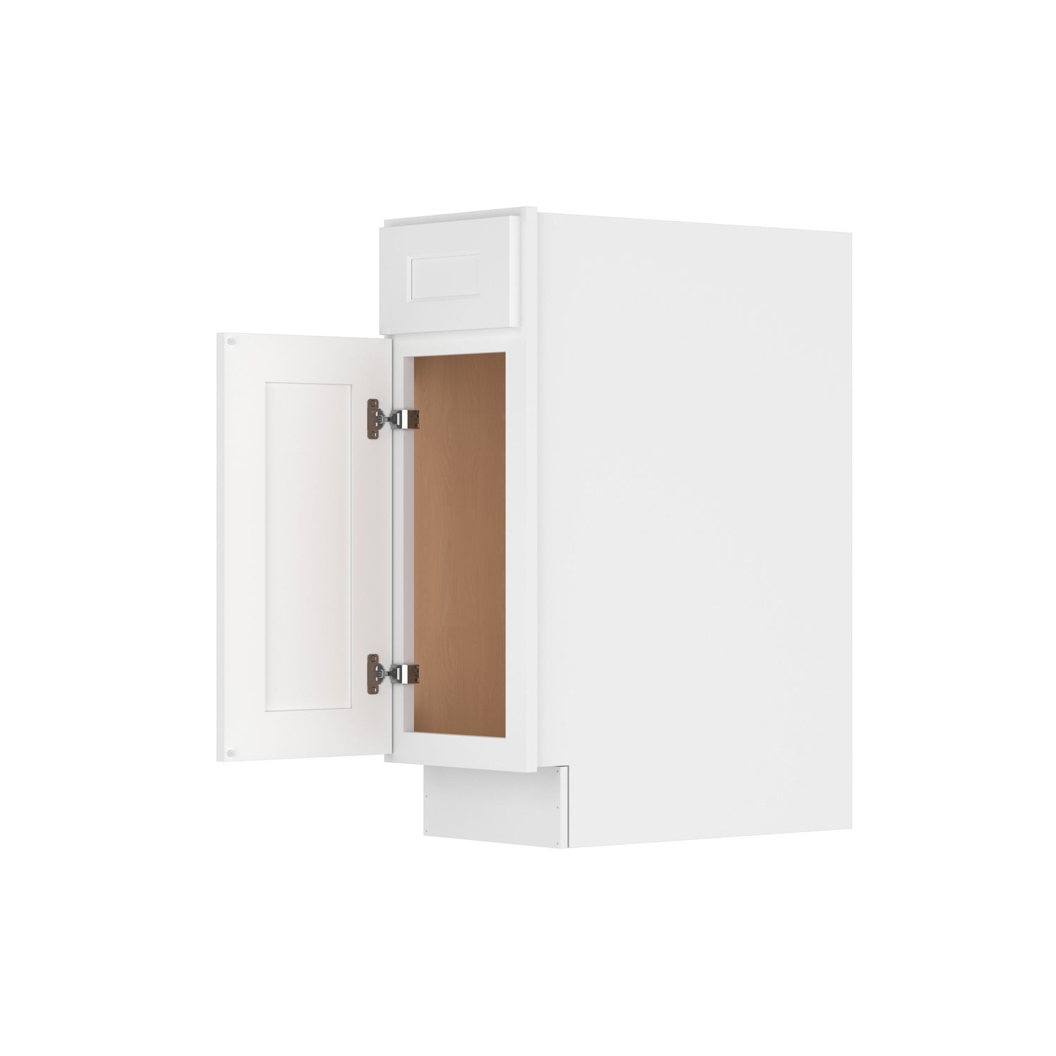 B12 Shaker White Single Door Base Cabinet