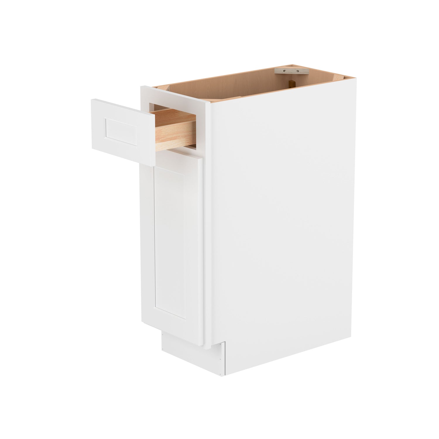 B12 Shaker White Single Door Base Cabinet