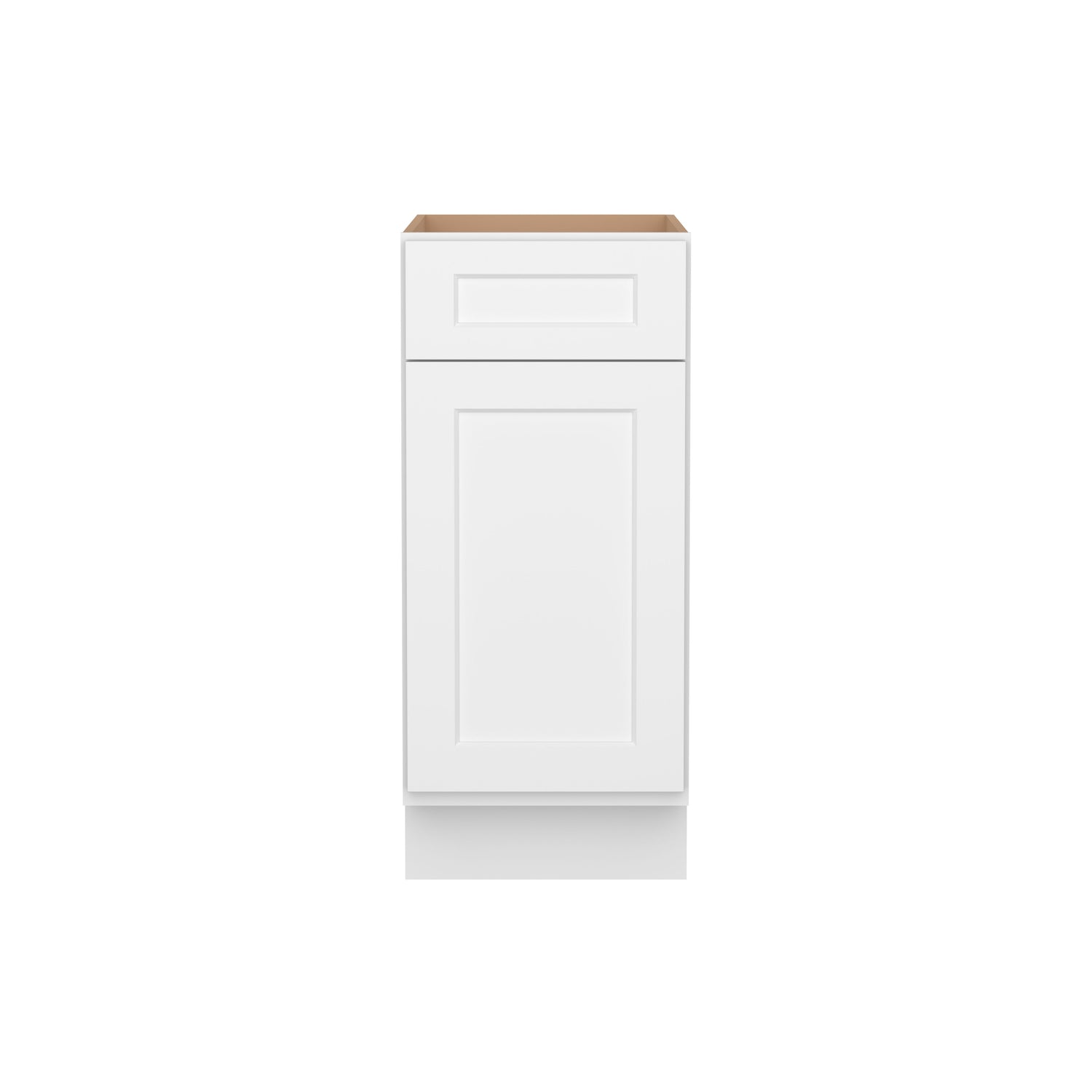 B15 Shaker White Single Door Base Cabinet