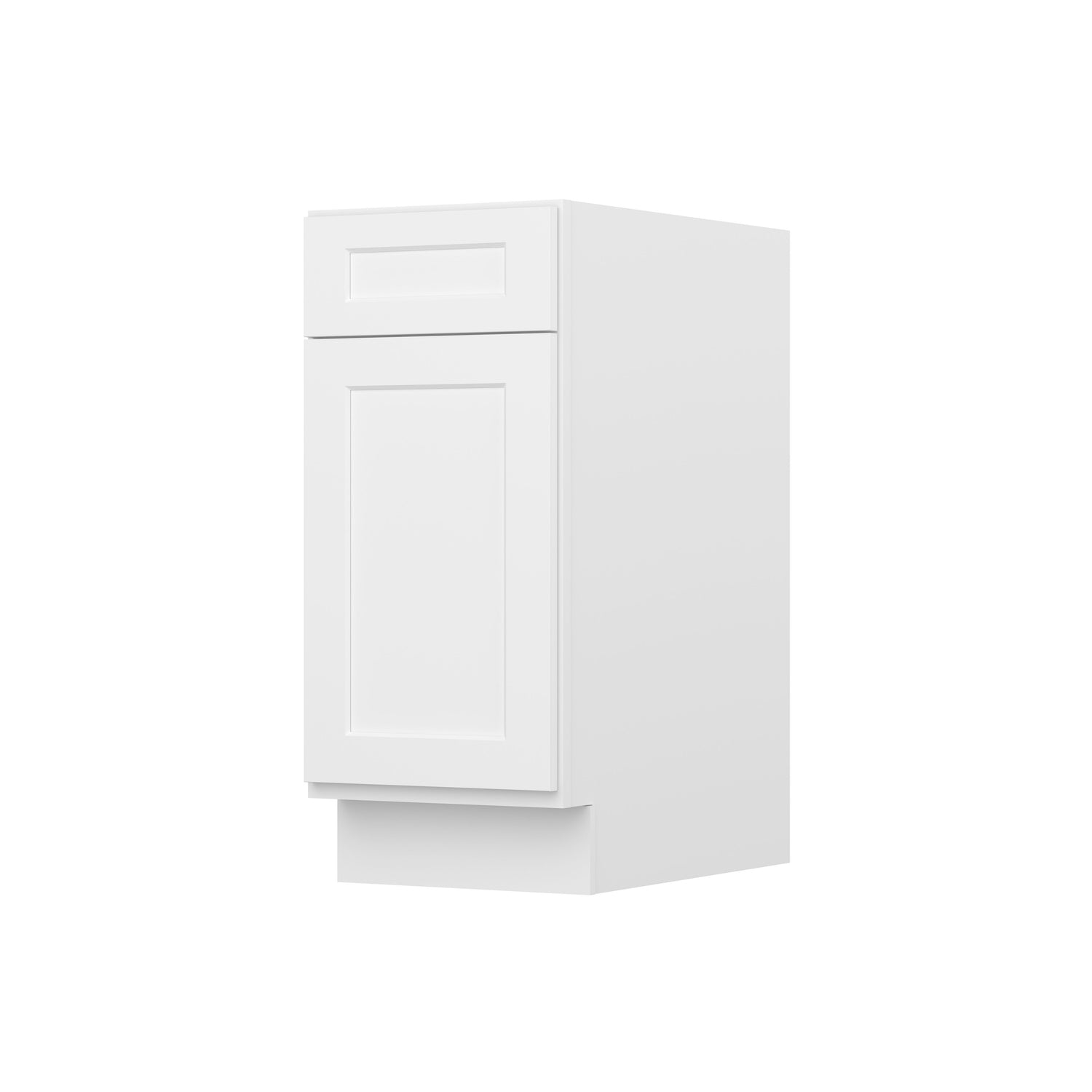 B15 Shaker White Single Door Base Cabinet