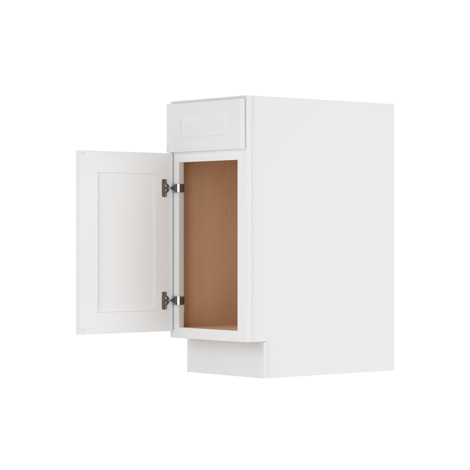 B15 Shaker White Single Door Base Cabinet