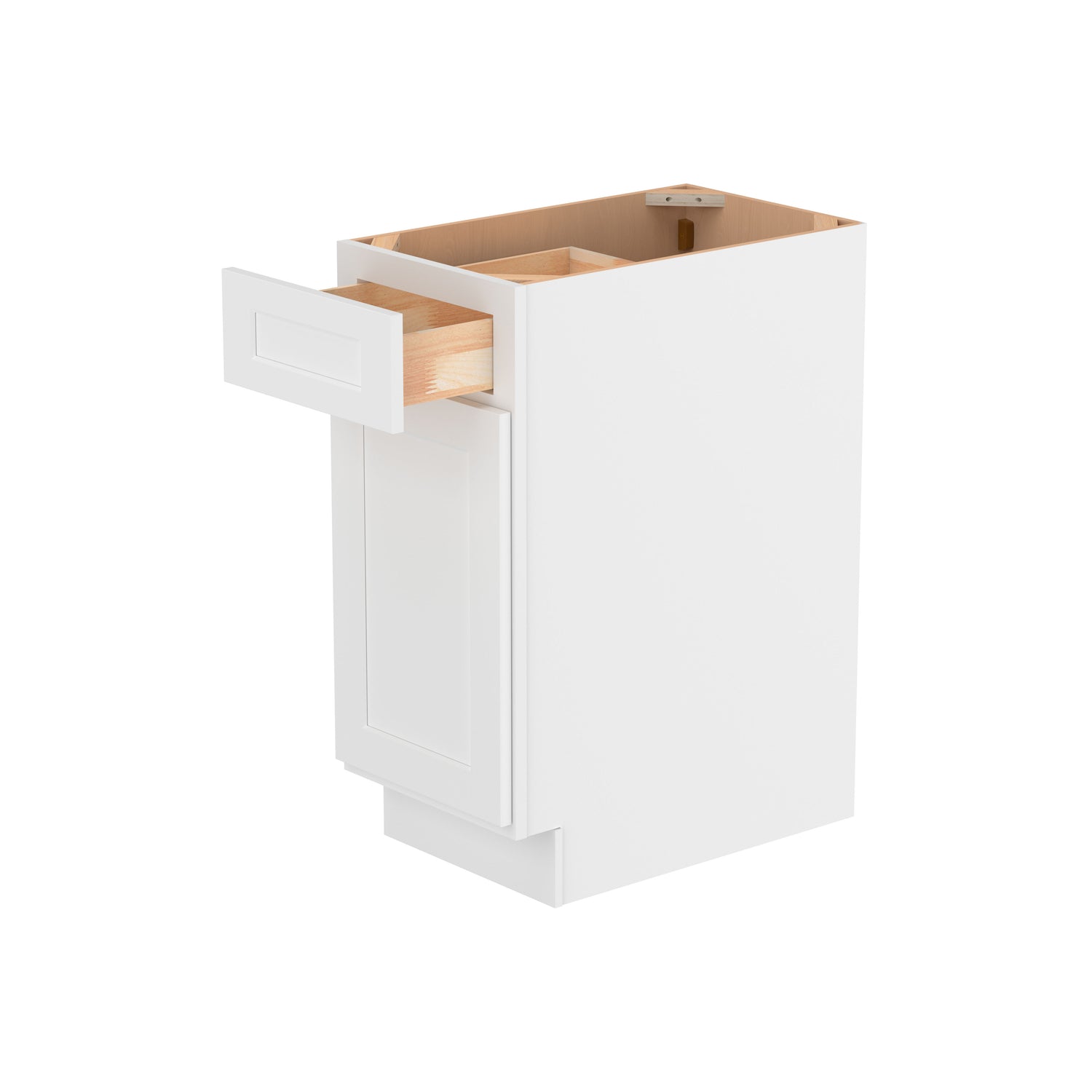 B15 Shaker White Single Door Base Cabinet