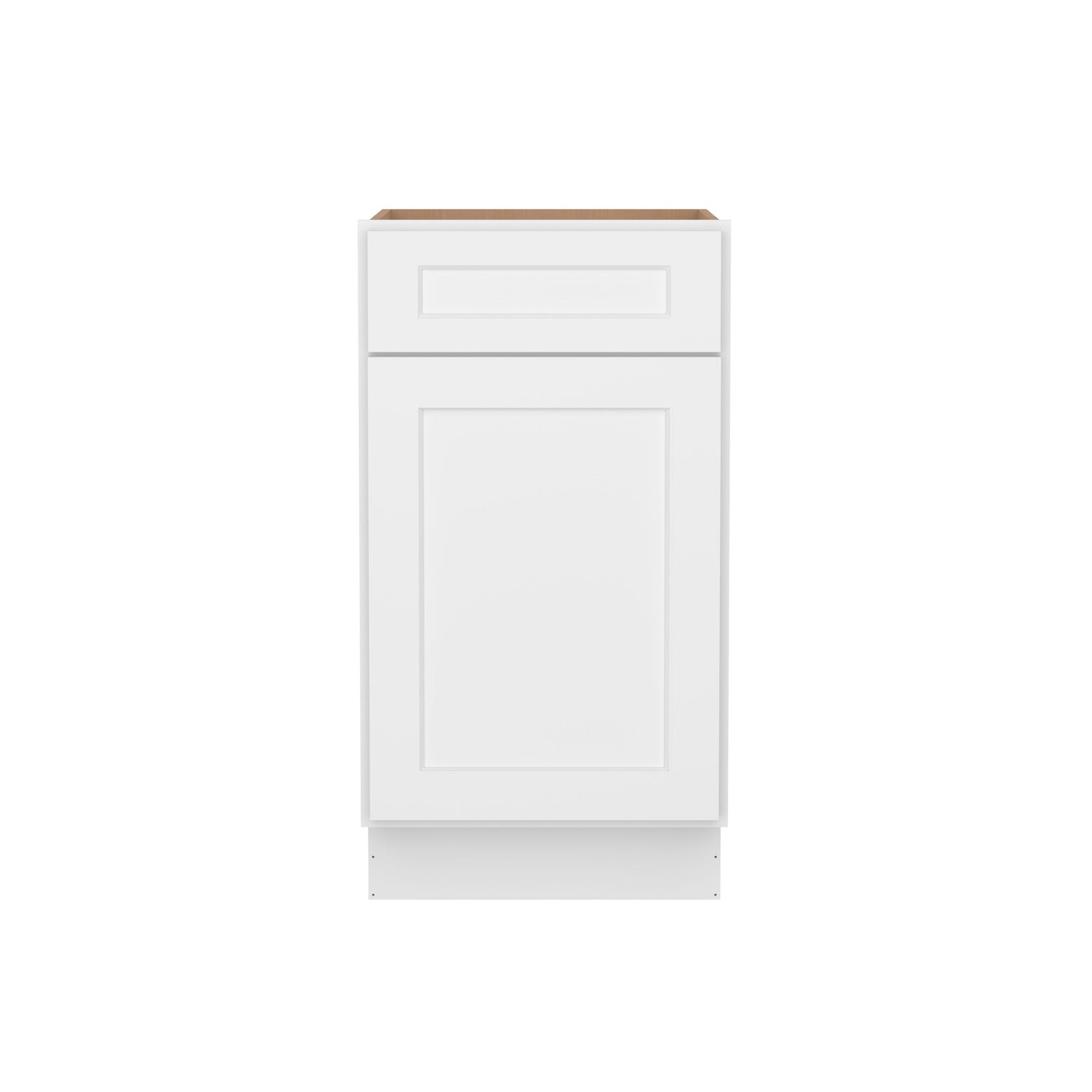 B18 Shaker White Single Door Base Cabinet