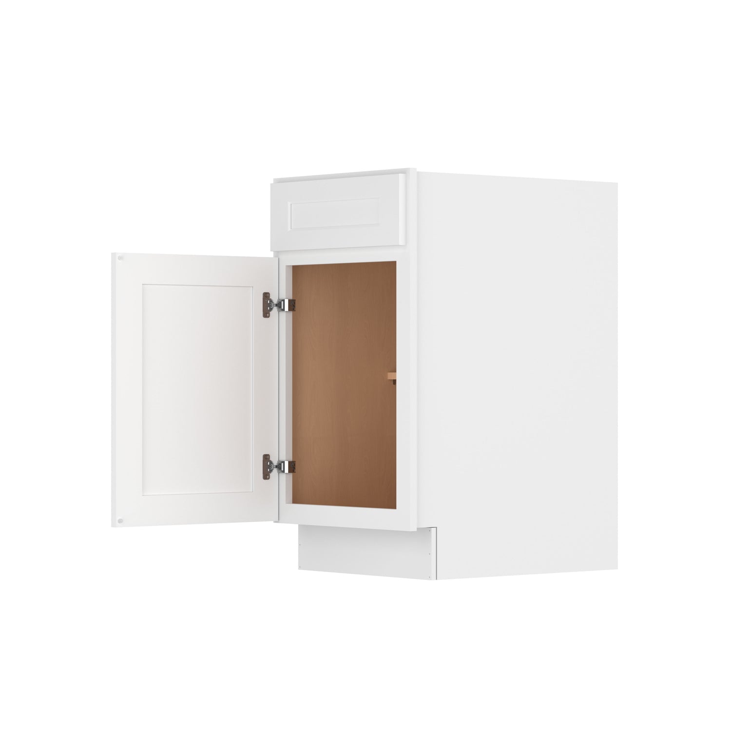 B18 Shaker White Single Door Base Cabinet