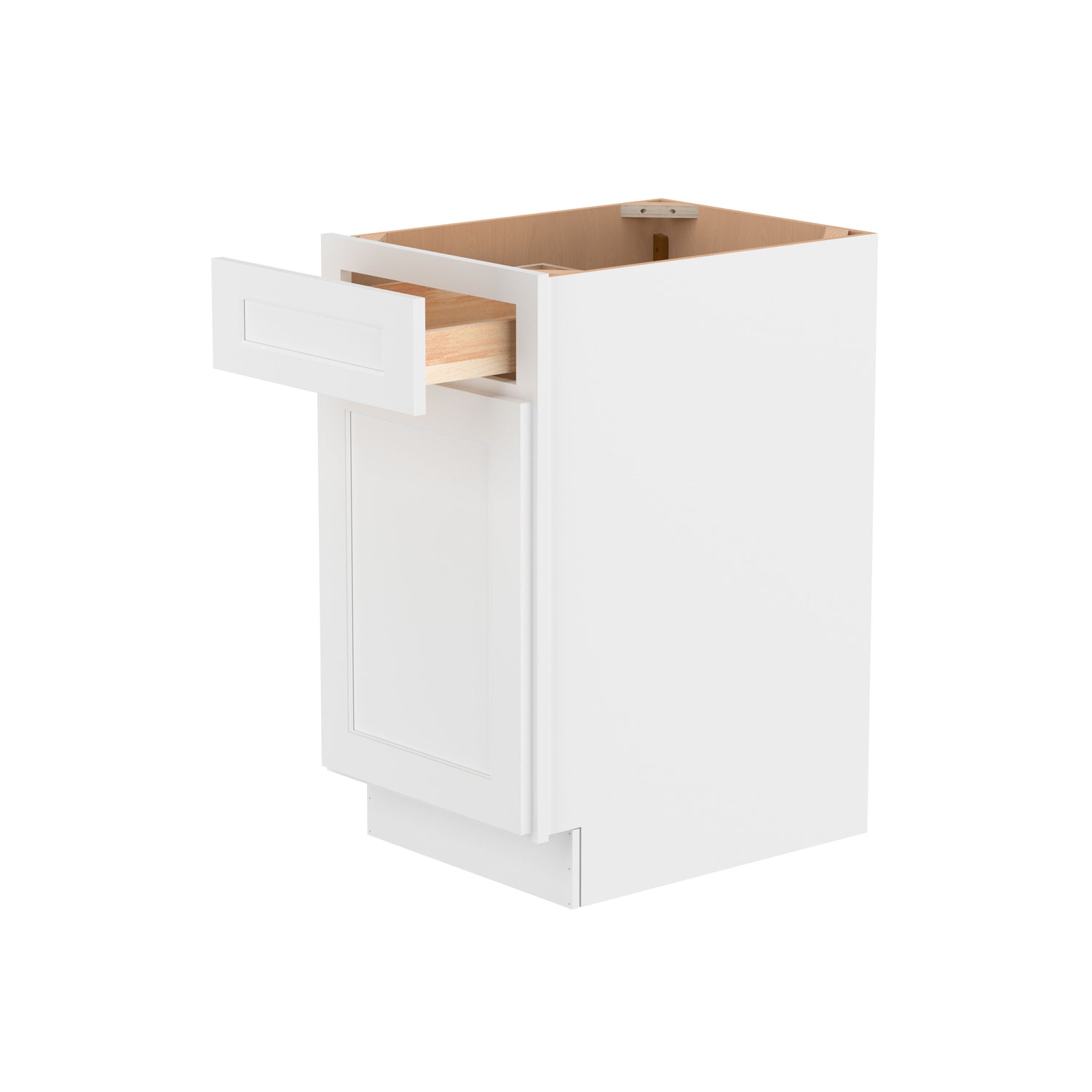 B18 Shaker White Single Door Base Cabinet