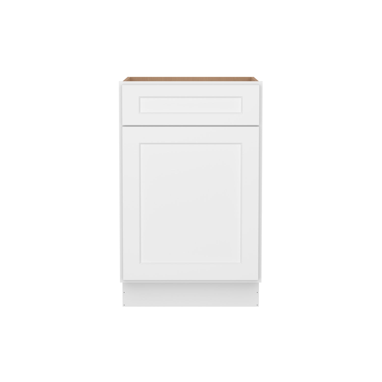 B21 Shaker White Single Door Base Cabinet