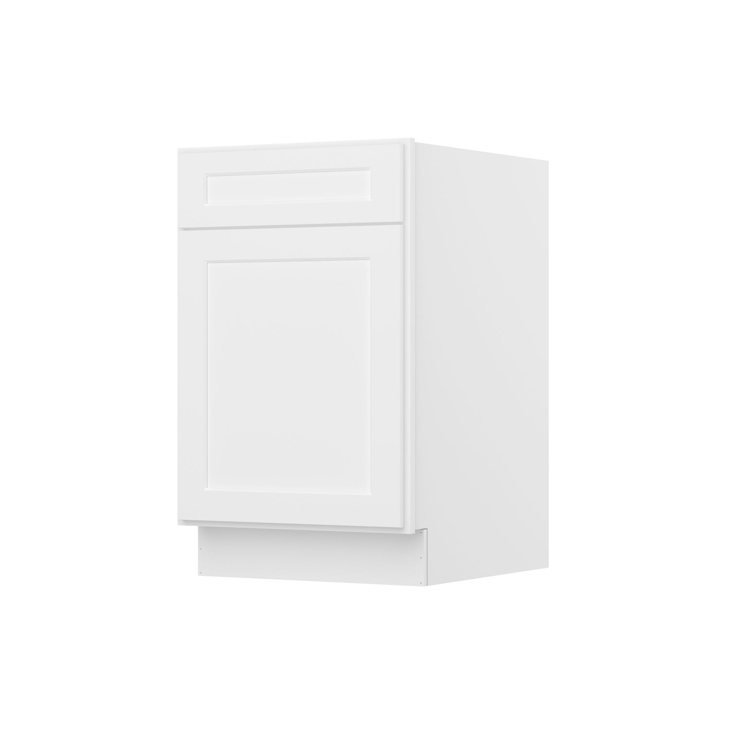 B21 Shaker White Single Door Base Cabinet