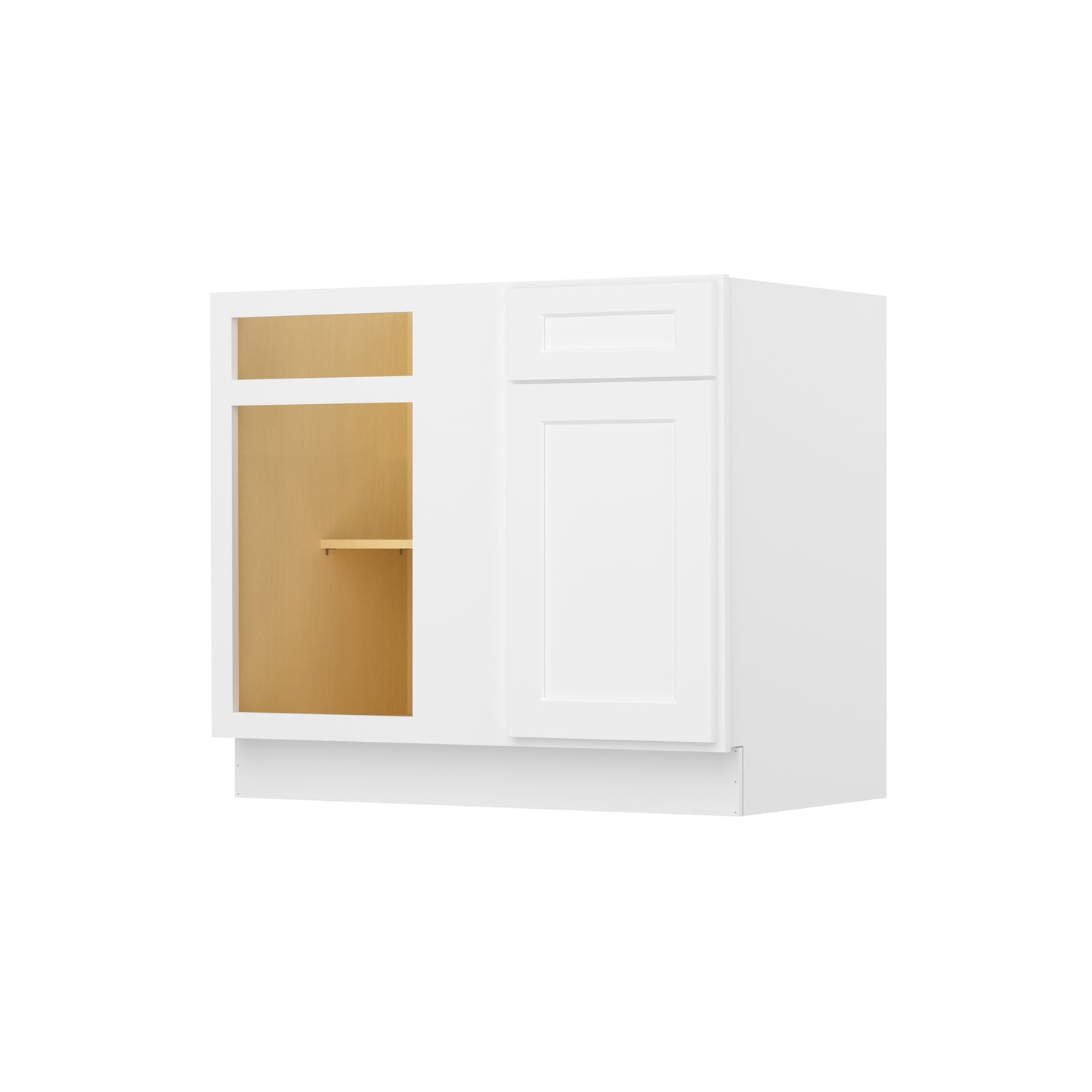 BBC42 Shaker White Base Blind Corner Cabinet