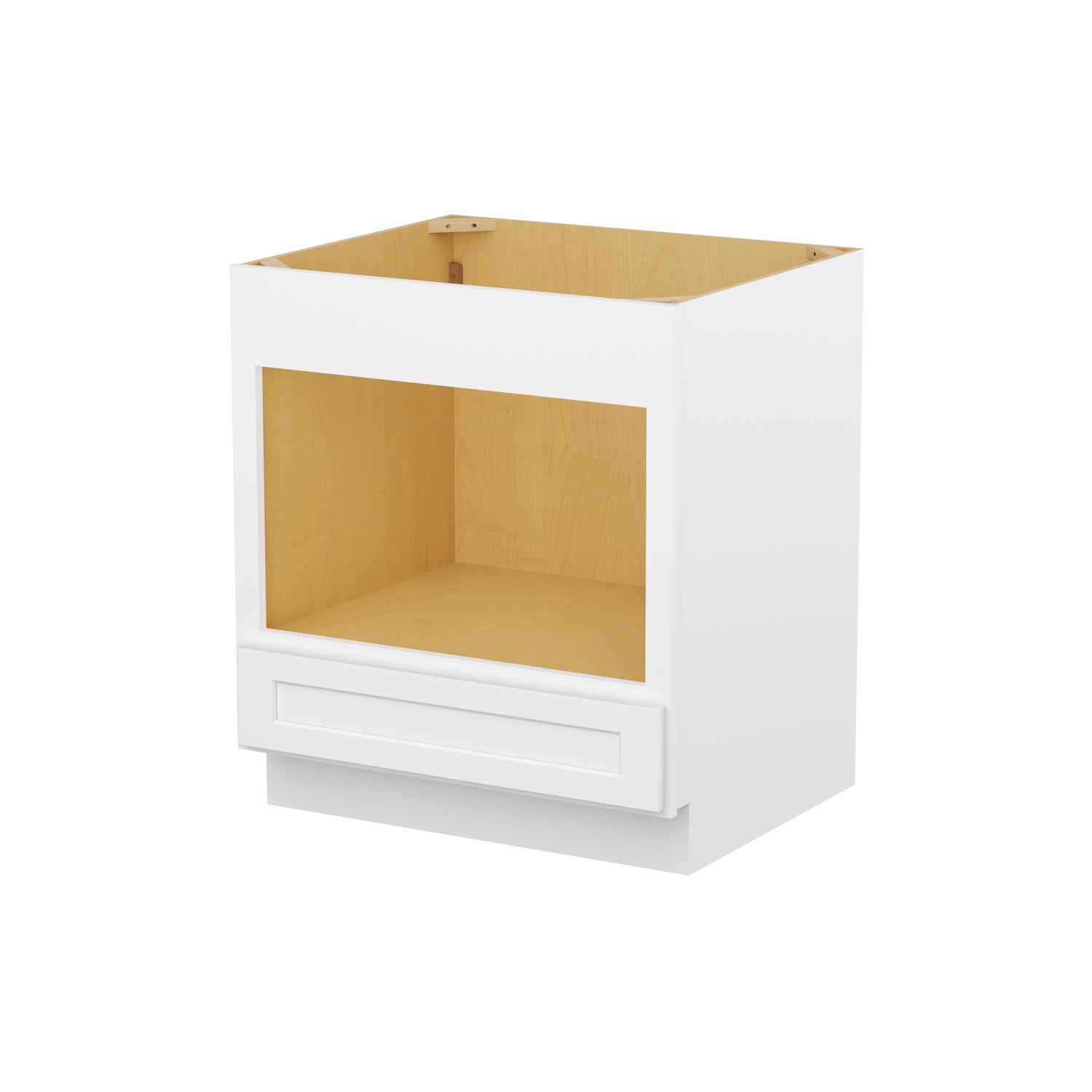 BMW30 Shaker White Base Microwave Cabinet